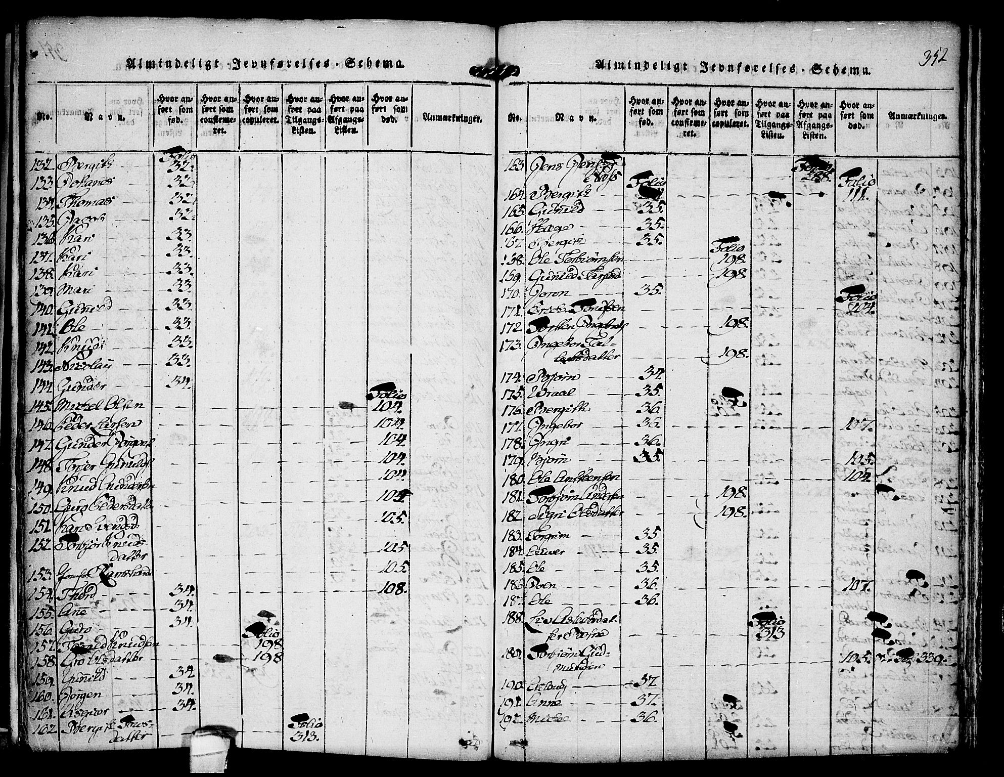 Kviteseid kirkebøker, AV/SAKO-A-276/F/Fa/L0005: Parish register (official) no. I 5, 1815-1836, p. 352