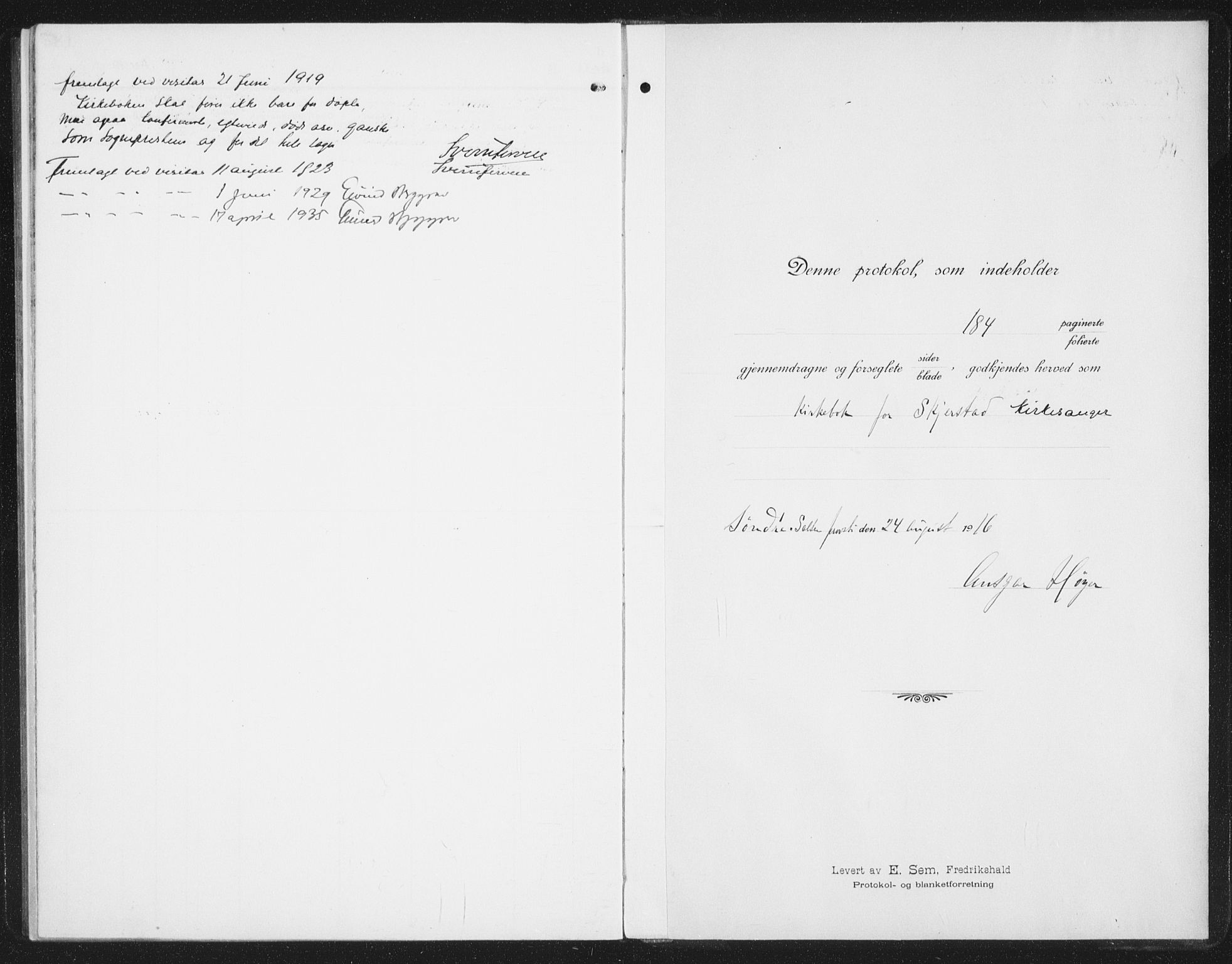 Ministerialprotokoller, klokkerbøker og fødselsregistre - Nordland, SAT/A-1459/852/L0757: Parish register (copy) no. 852C08, 1916-1934