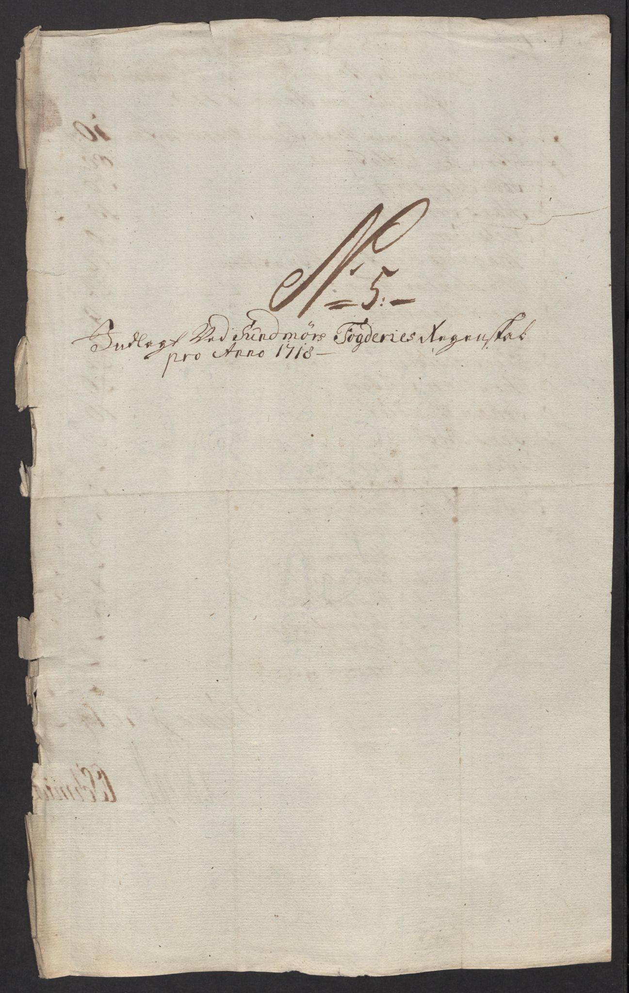 Rentekammeret inntil 1814, Reviderte regnskaper, Fogderegnskap, AV/RA-EA-4092/R54/L3570: Fogderegnskap Sunnmøre, 1718, p. 75