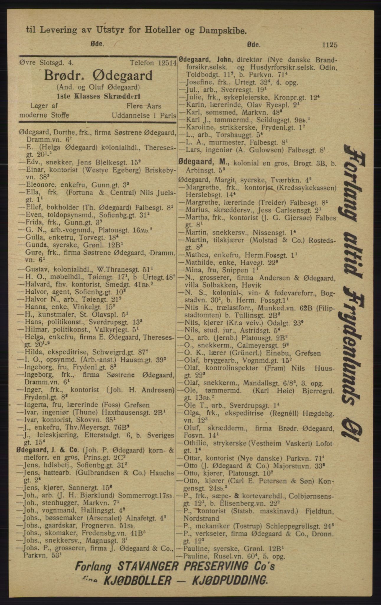 Kristiania/Oslo adressebok, PUBL/-, 1913, p. 1139