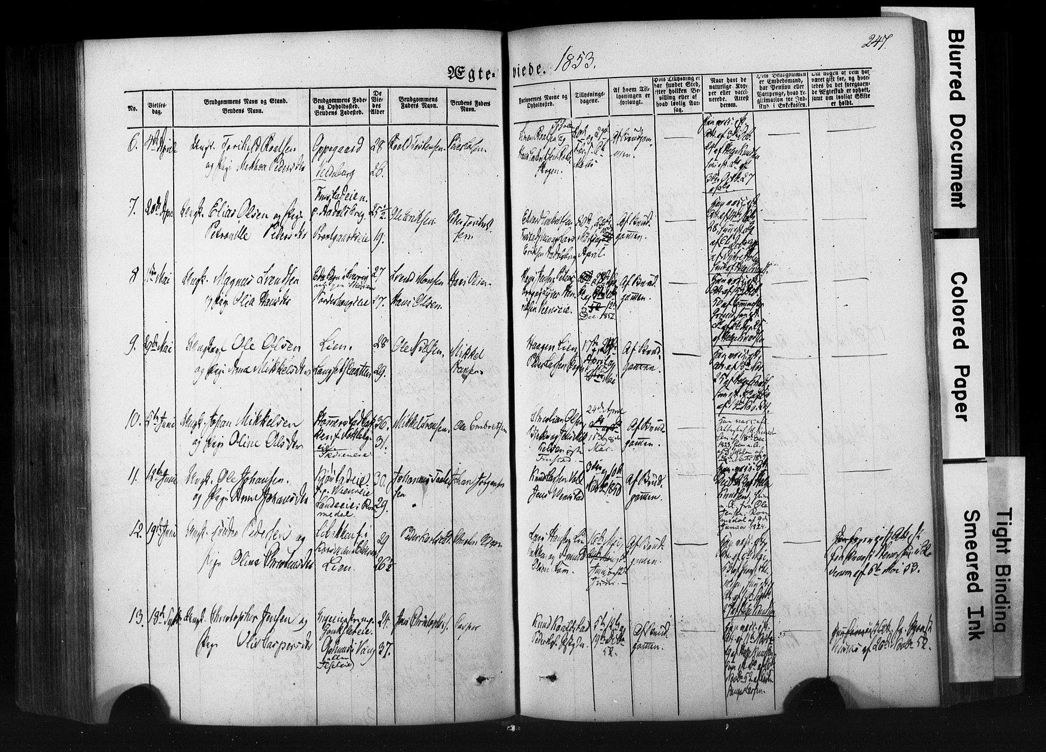 Løten prestekontor, AV/SAH-PREST-022/K/Ka/L0007: Parish register (official) no. 7, 1850-1859, p. 247