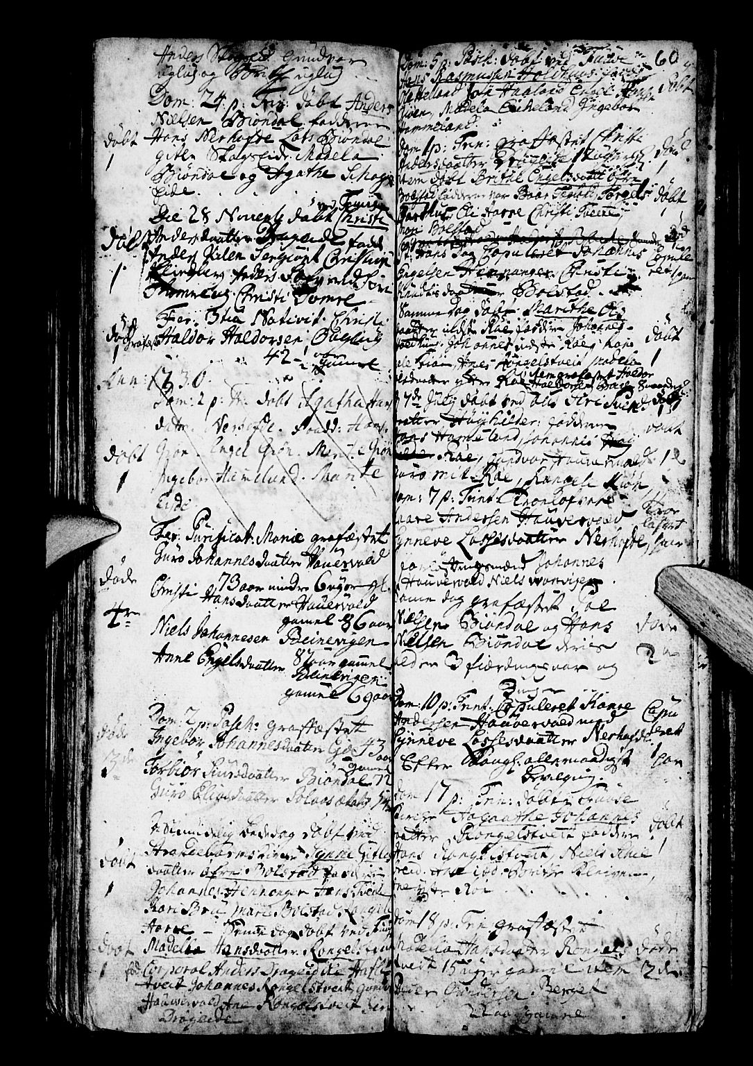 Os sokneprestembete, SAB/A-99929: Parish register (official) no. A 3, 1669-1760, p. 60