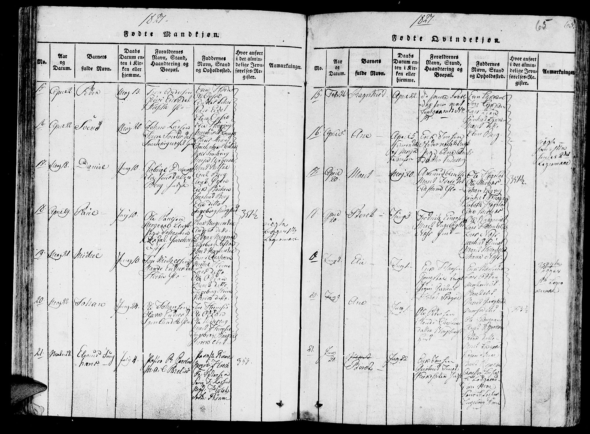 Ministerialprotokoller, klokkerbøker og fødselsregistre - Sør-Trøndelag, AV/SAT-A-1456/630/L0491: Parish register (official) no. 630A04, 1818-1830, p. 65