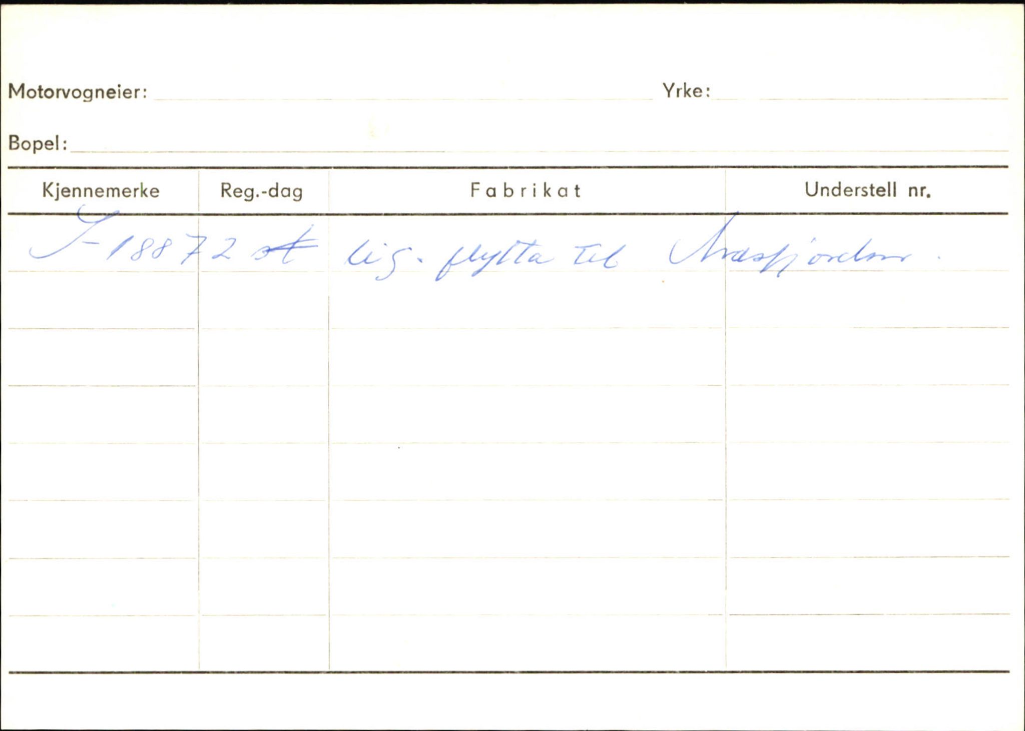 Statens vegvesen, Sogn og Fjordane vegkontor, SAB/A-5301/4/F/L0132: Eigarregister Askvoll A-Å. Balestrand A-Å, 1945-1975, p. 1491