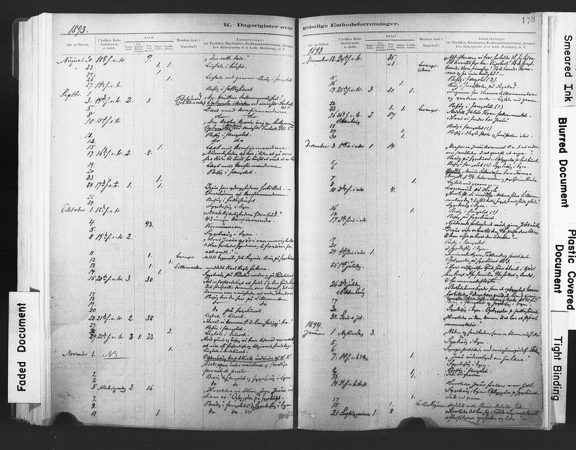 Ministerialprotokoller, klokkerbøker og fødselsregistre - Nord-Trøndelag, SAT/A-1458/720/L0189: Parish register (official) no. 720A05, 1880-1911, p. 178