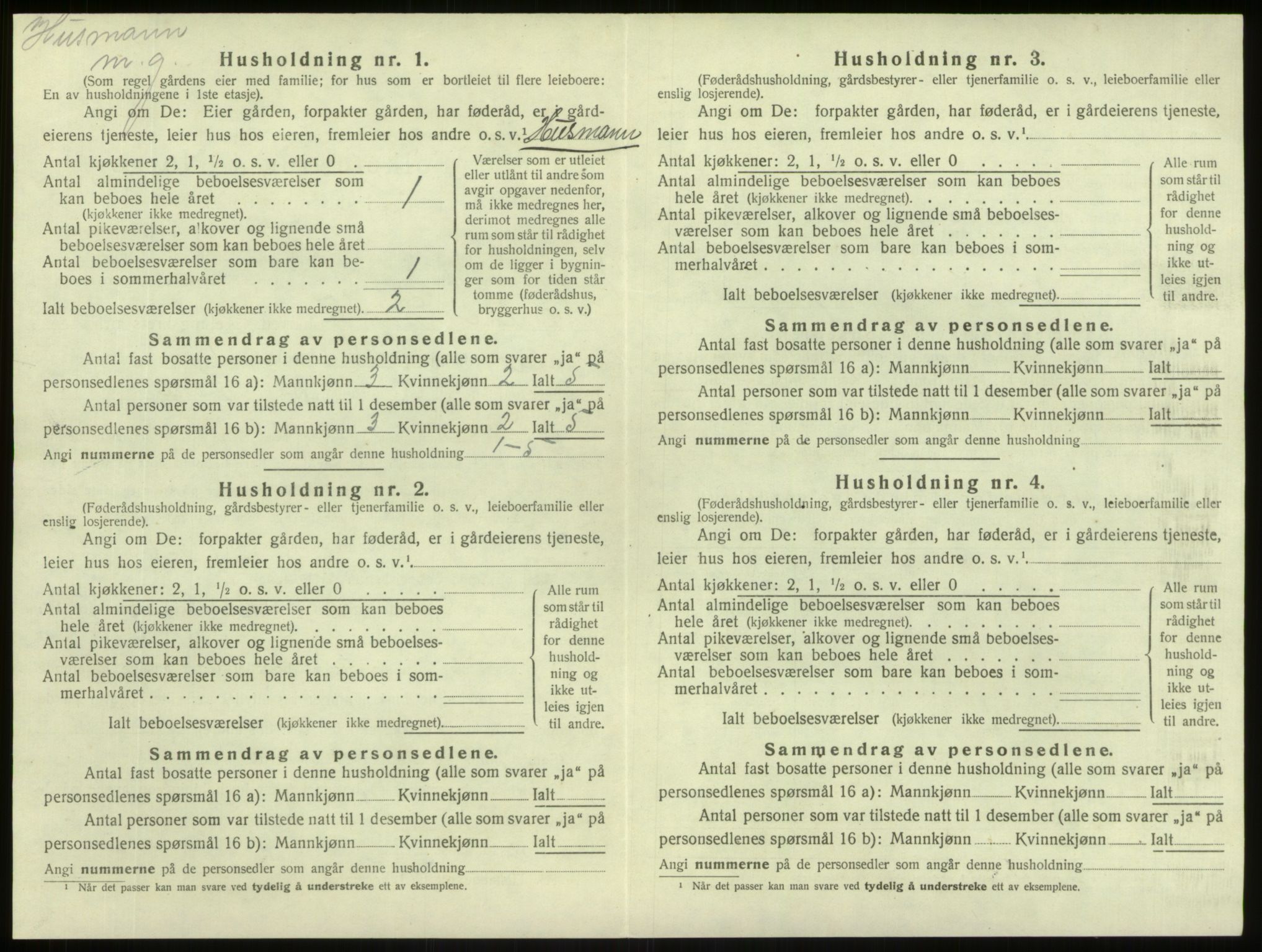 SAB, 1920 census for Lærdal, 1920, p. 776