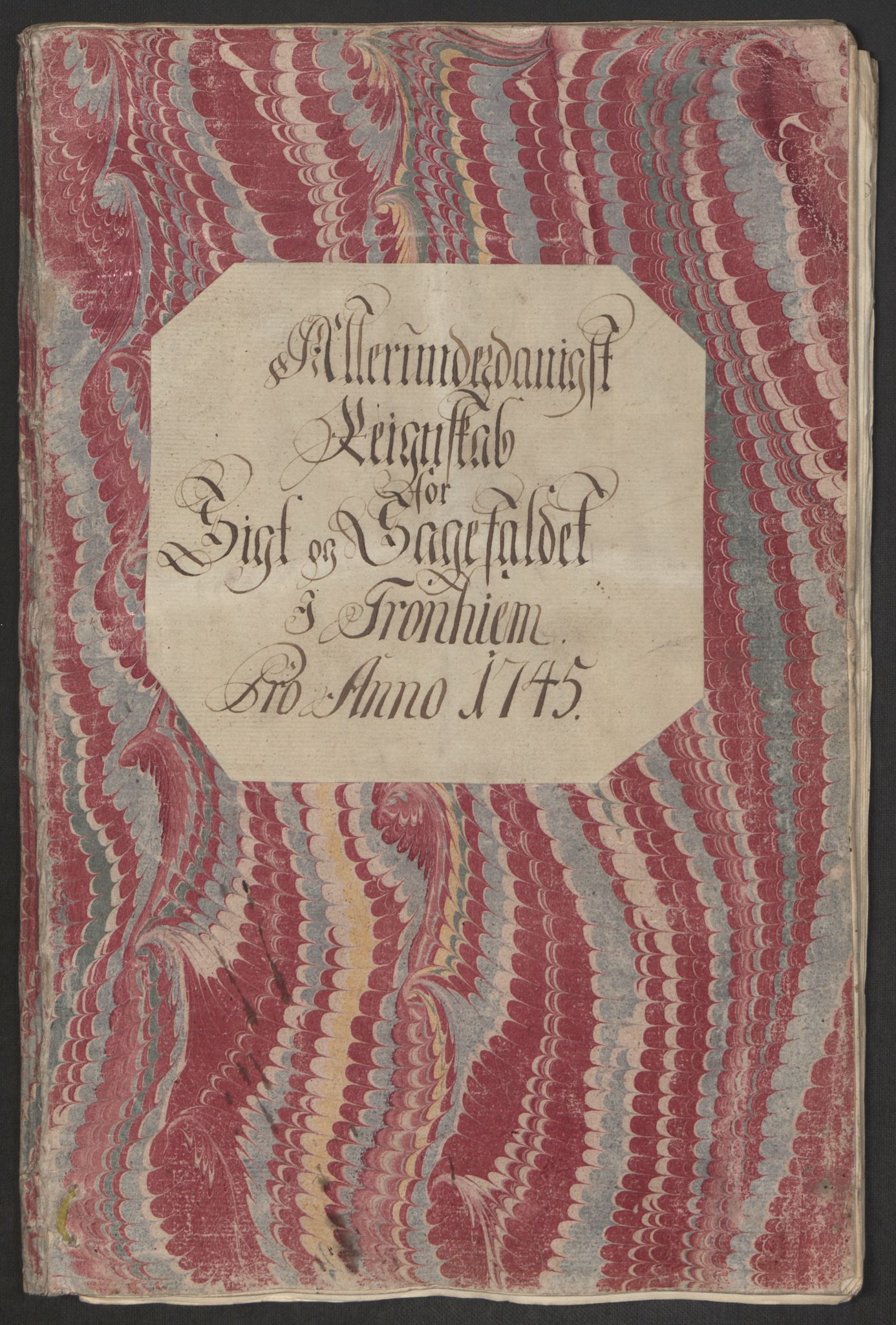 Rentekammeret inntil 1814, Reviderte regnskaper, Byregnskaper, RA/EA-4066/R/Rs/L0541: [S22] Sikt og sakefall, 1743-1746, p. 201