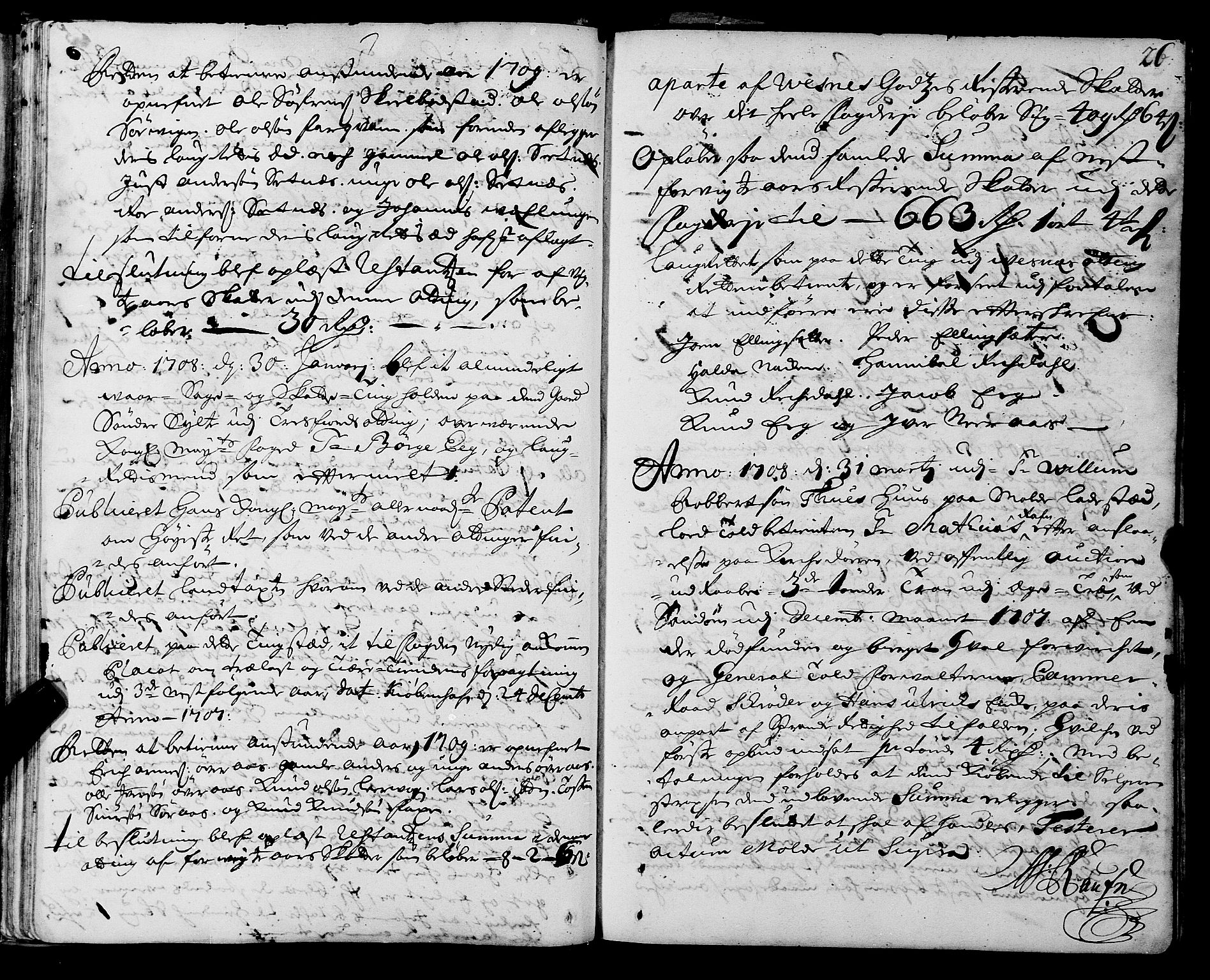 Romsdal sorenskriveri, SAT/A-4149/1/1/1A/L0006: Tingbok, 1707-1711, p. 25b-26a