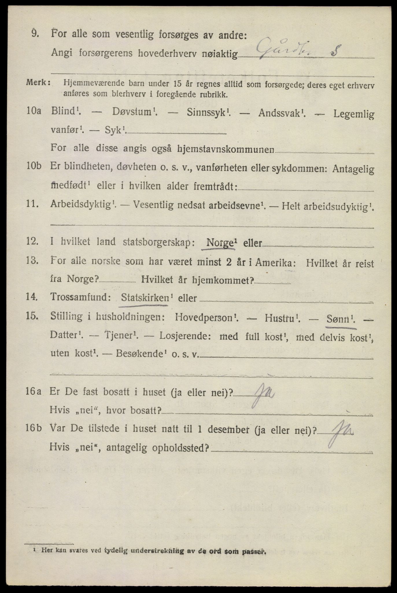 SAKO, 1920 census for Modum, 1920, p. 22640