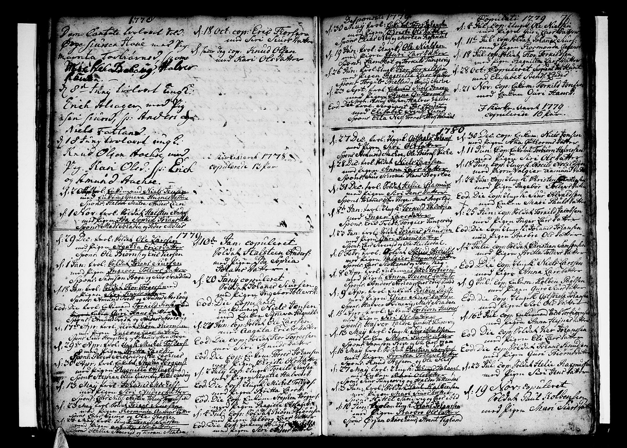 Skånevik sokneprestembete, SAB/A-77801/H/Haa: Parish register (official) no. A 1, 1745-1789, p. 76