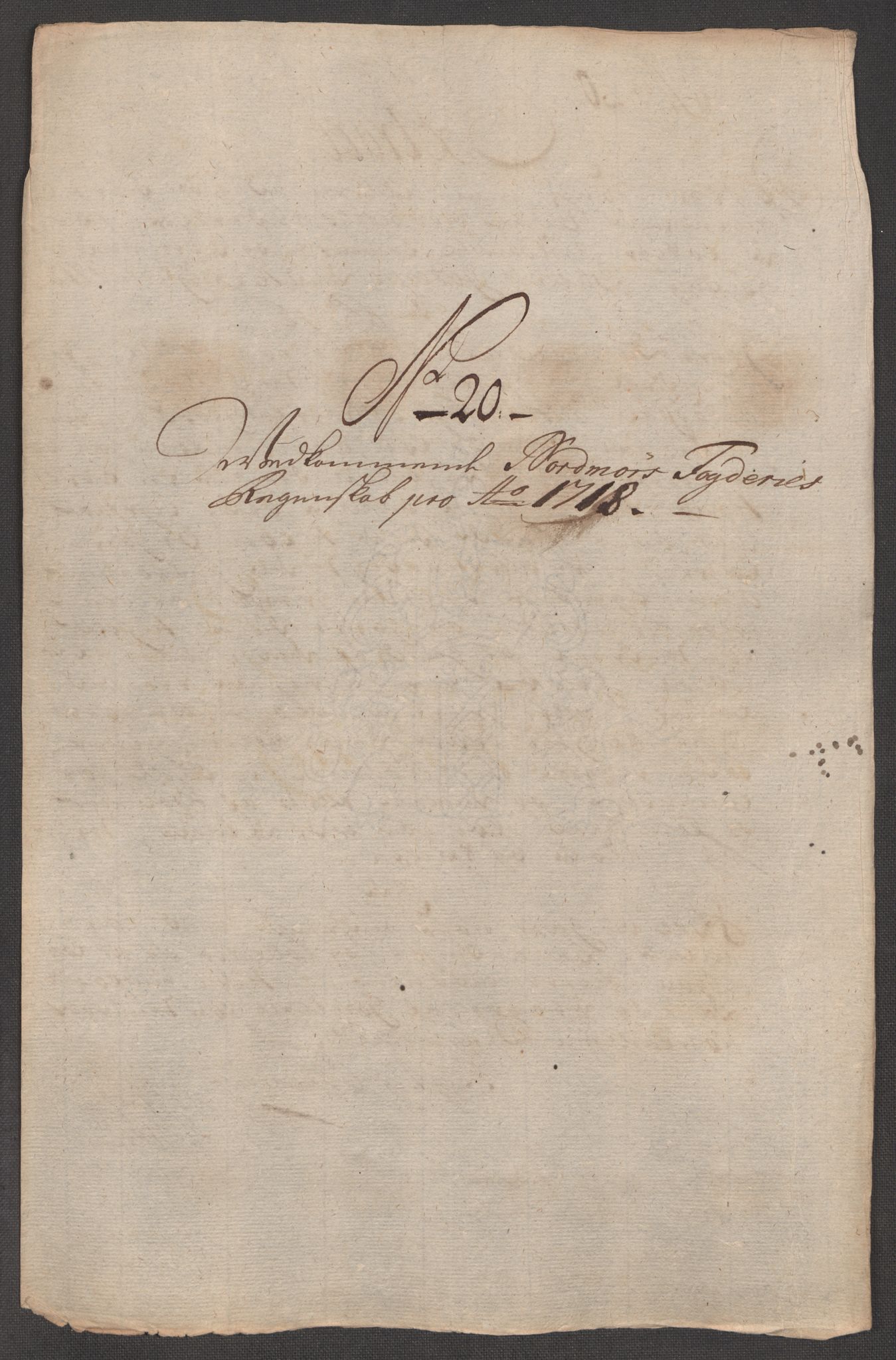 Rentekammeret inntil 1814, Reviderte regnskaper, Fogderegnskap, AV/RA-EA-4092/R56/L3751: Fogderegnskap Nordmøre, 1718, p. 172