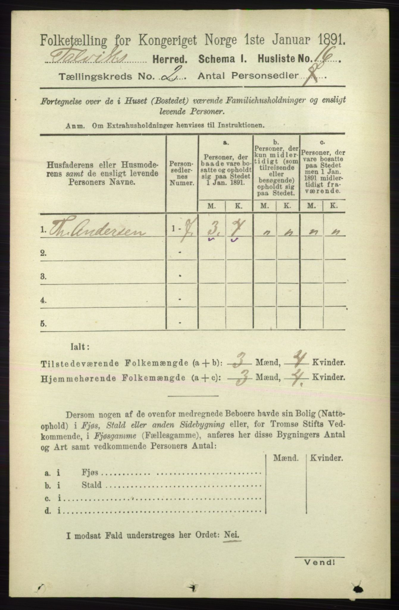 RA, 1891 census for 2013 Talvik, 1891, p. 523