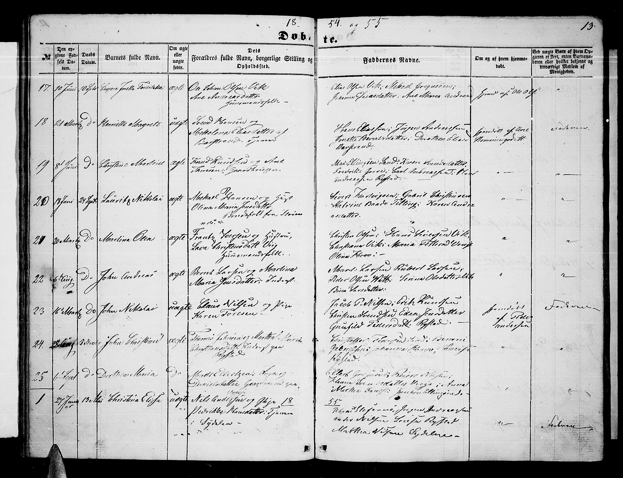 Ministerialprotokoller, klokkerbøker og fødselsregistre - Nordland, AV/SAT-A-1459/876/L1102: Parish register (copy) no. 876C01, 1852-1886, p. 13