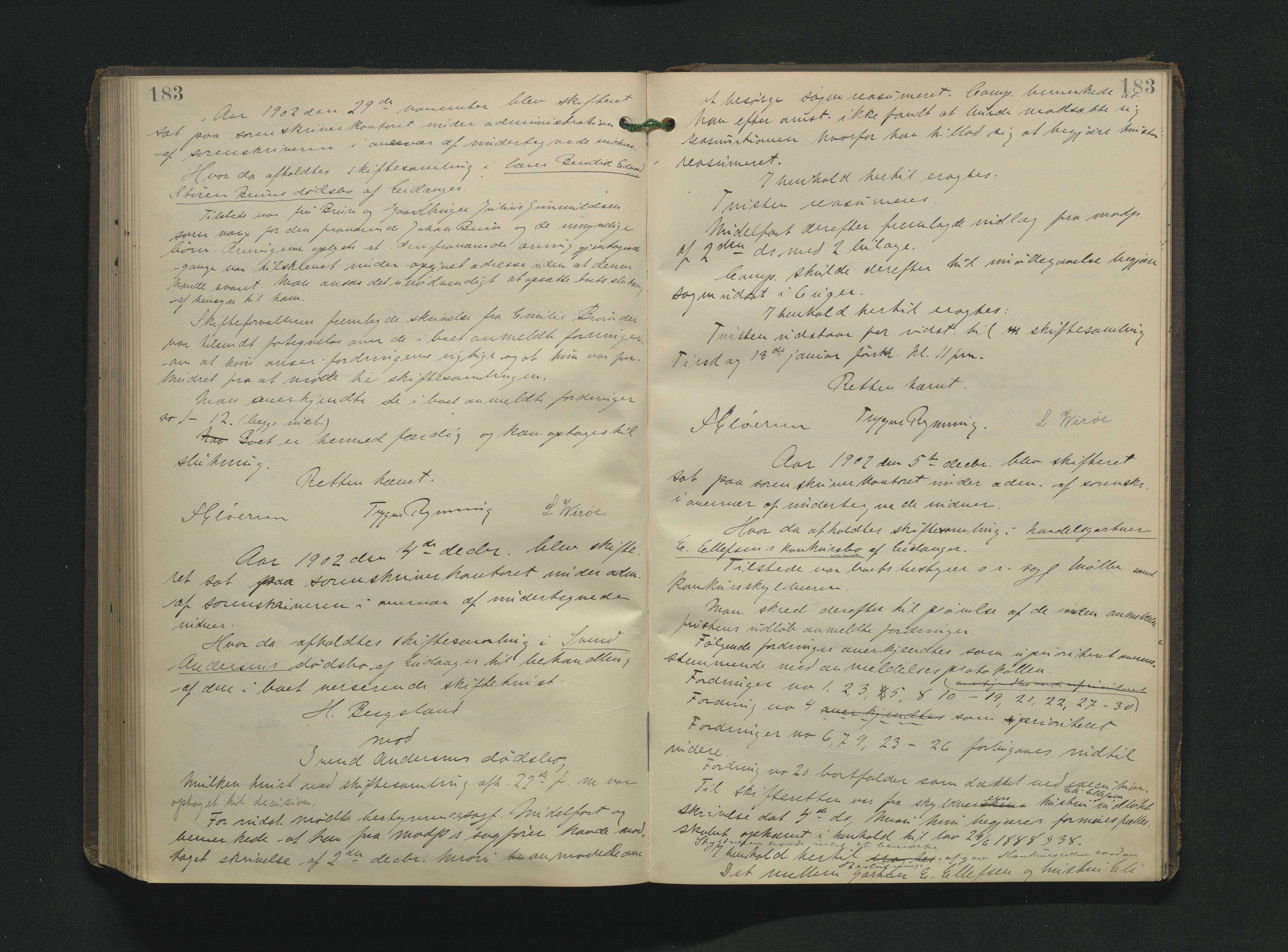 Bamble sorenskriveri, AV/SAKO-A-214/H/Hb/Hbc/L0014: Skifteforhandlingsprotokoll, 1900-1903, p. 183