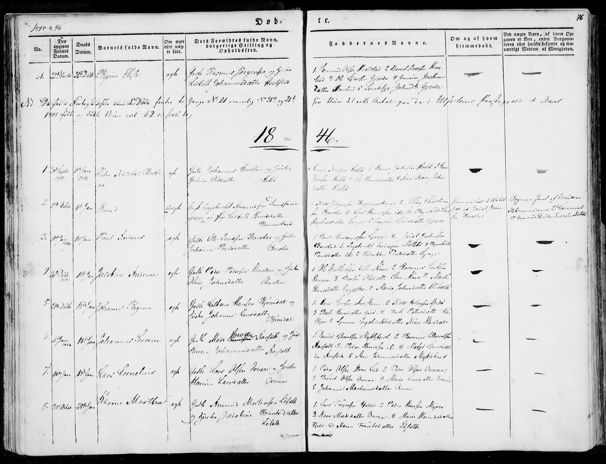 Ministerialprotokoller, klokkerbøker og fødselsregistre - Møre og Romsdal, AV/SAT-A-1454/509/L0104: Parish register (official) no. 509A02, 1833-1847, p. 76