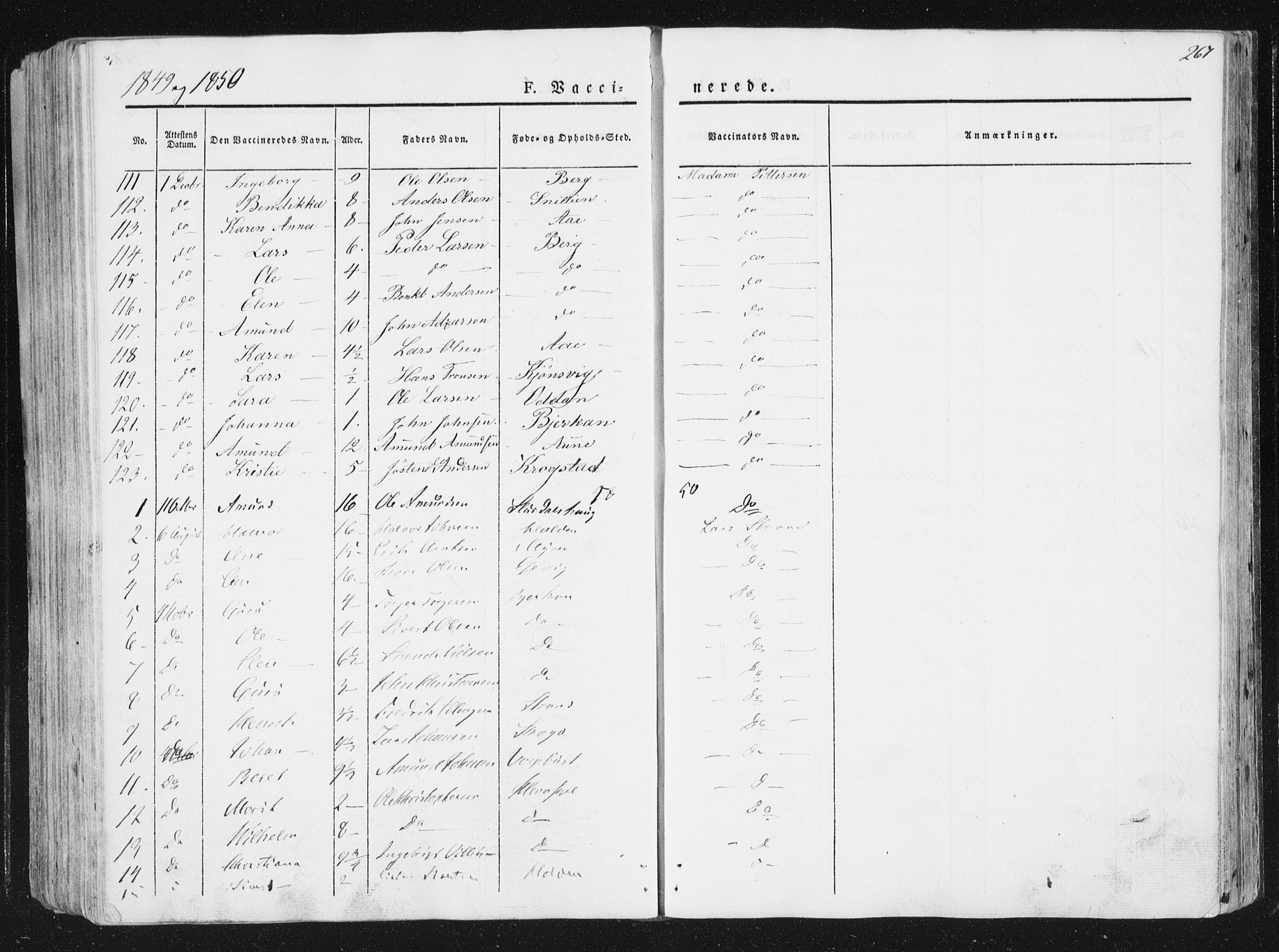 Ministerialprotokoller, klokkerbøker og fødselsregistre - Sør-Trøndelag, SAT/A-1456/630/L0493: Parish register (official) no. 630A06, 1841-1851, p. 267