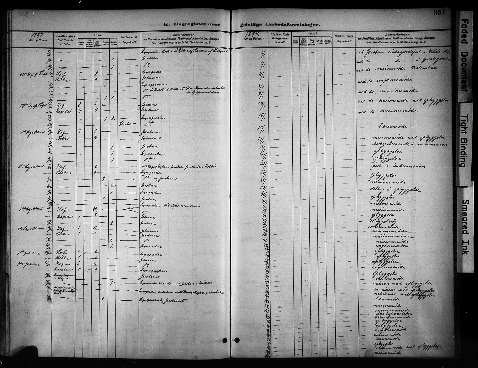 Østre Toten prestekontor, AV/SAH-PREST-104/H/Ha/Haa/L0008: Parish register (official) no. 8, 1897-1909, p. 357