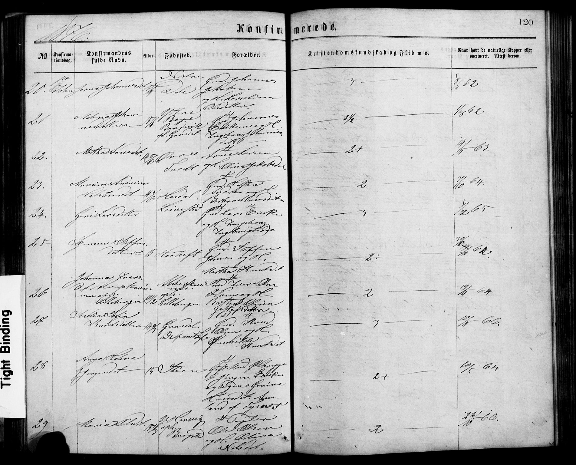 Alversund Sokneprestembete, SAB/A-73901/H/Ha/Hab: Parish register (copy) no. C 2, 1867-1880, p. 120