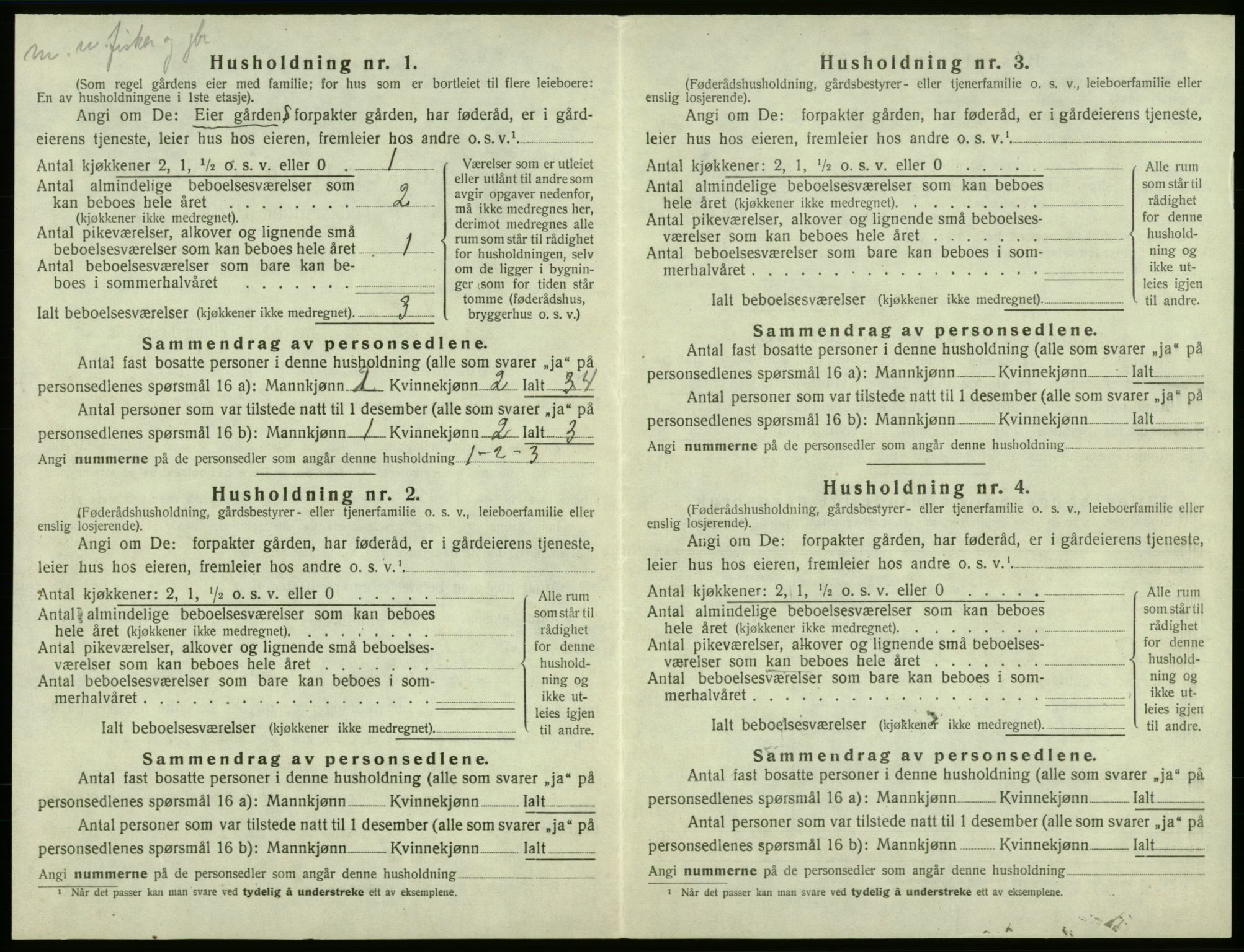 SAB, 1920 census for Moster, 1920, p. 123