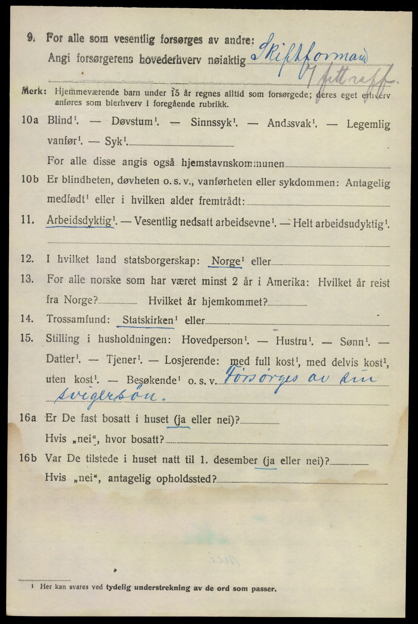 SAKO, 1920 census for Sandeherred, 1920, p. 15553