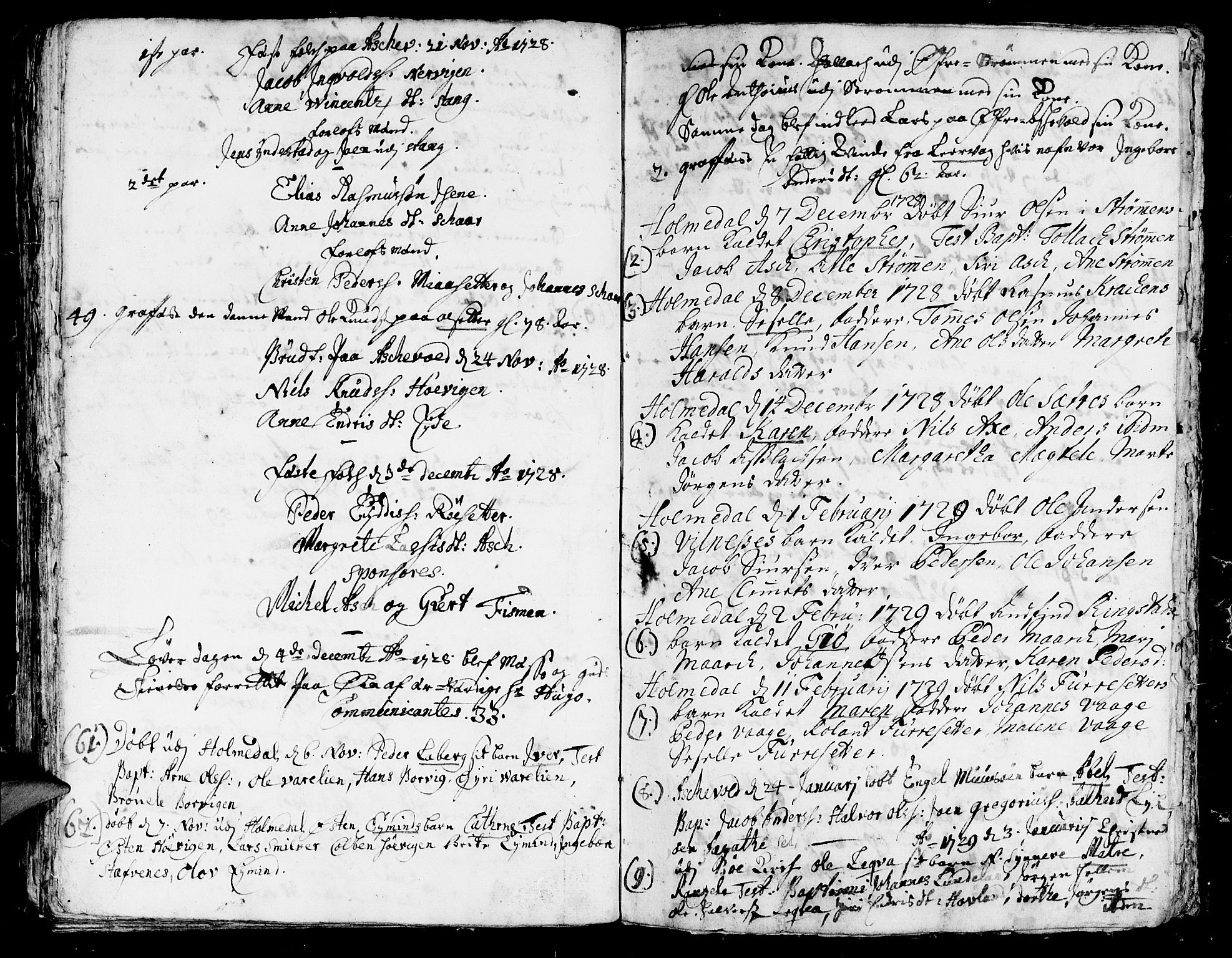 Askvoll sokneprestembete, SAB/A-79501/H/Haa/Haaa/L0005: Parish register (official) no. A 5, 1722-1733, p. 185