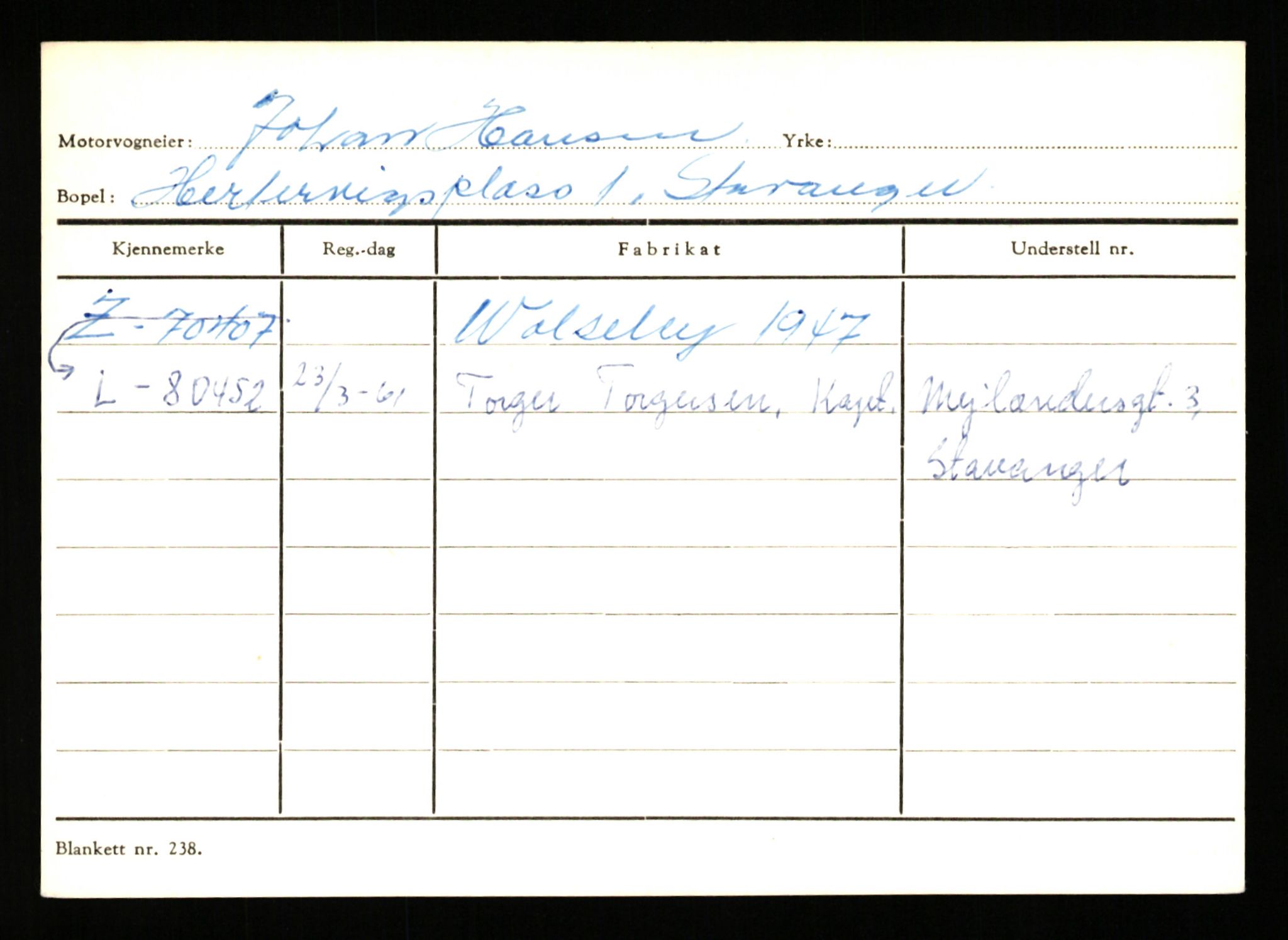 Stavanger trafikkstasjon, SAST/A-101942/0/G/L0008: Registreringsnummer: 67519 - 84533, 1930-1971, p. 371