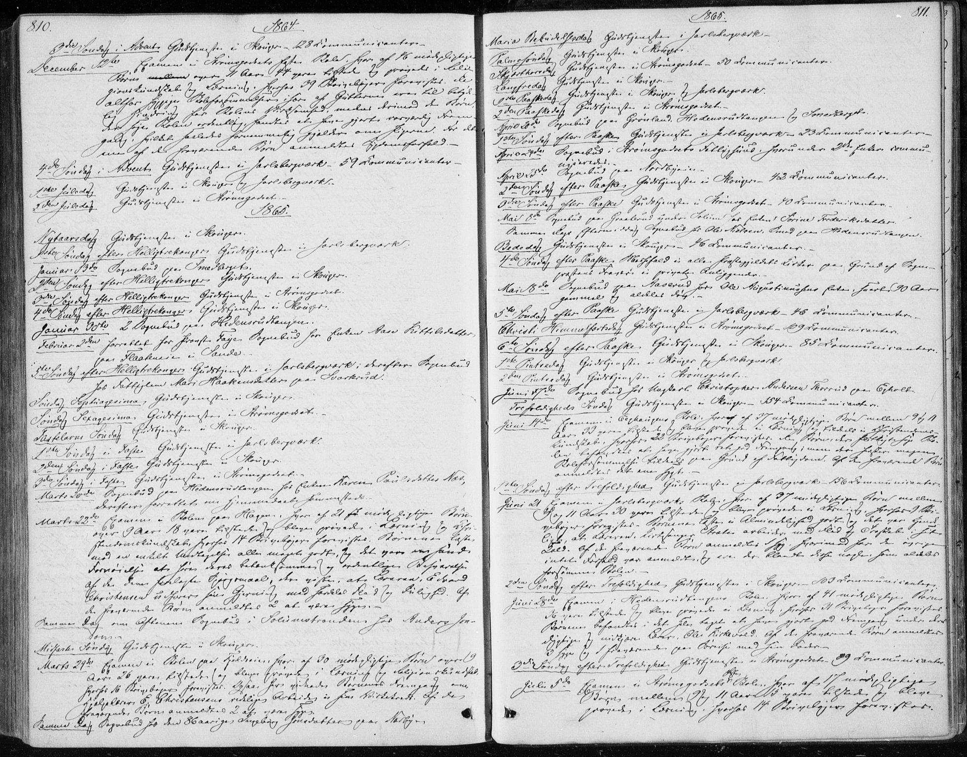Skoger kirkebøker, SAKO/A-59/F/Fa/L0004: Parish register (official) no. I 4, 1862-1872, p. 810-811