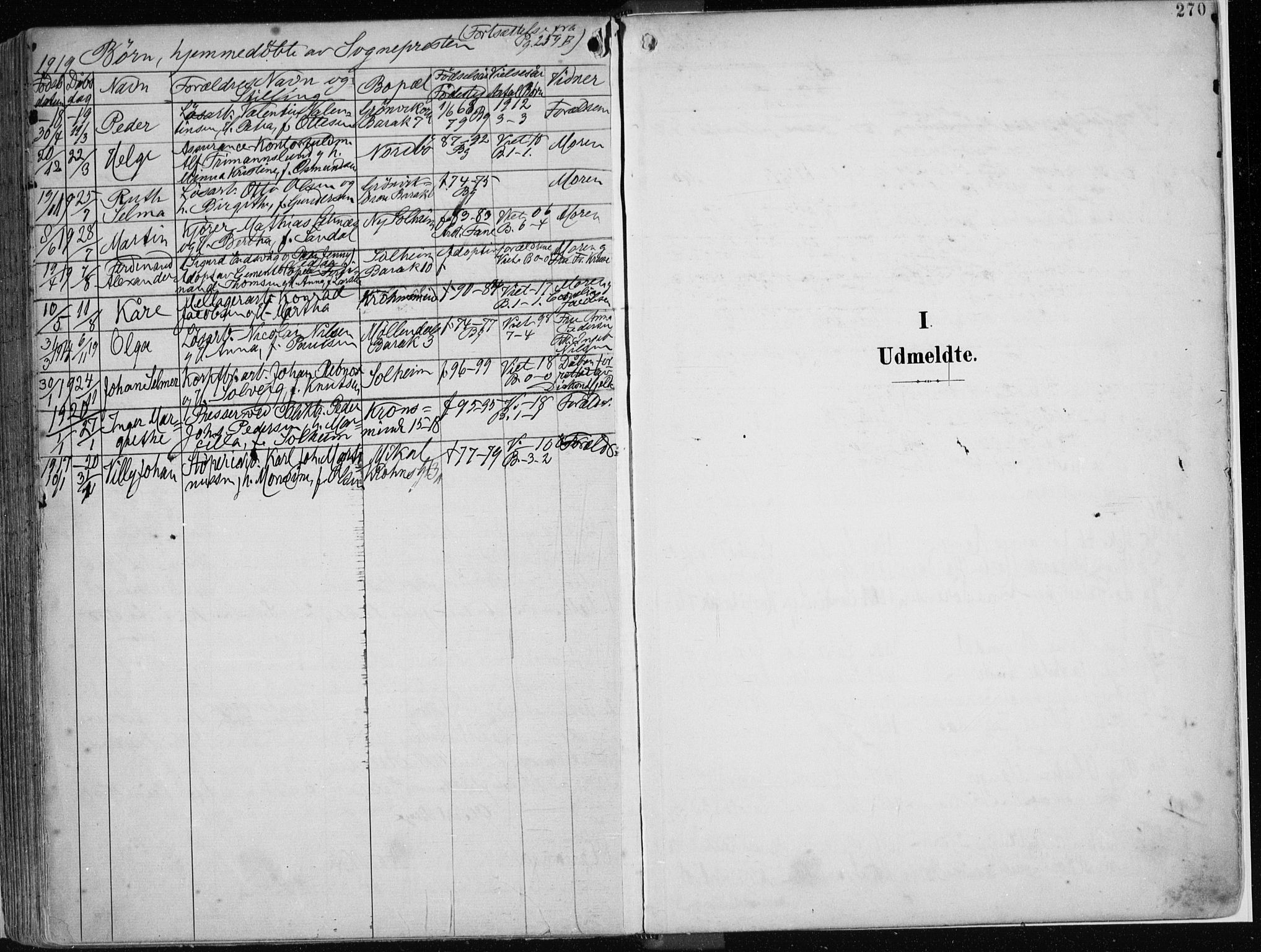 Årstad Sokneprestembete, SAB/A-79301/H/Haa/L0002: Parish register (official) no. A 2, 1899-1914, p. 270