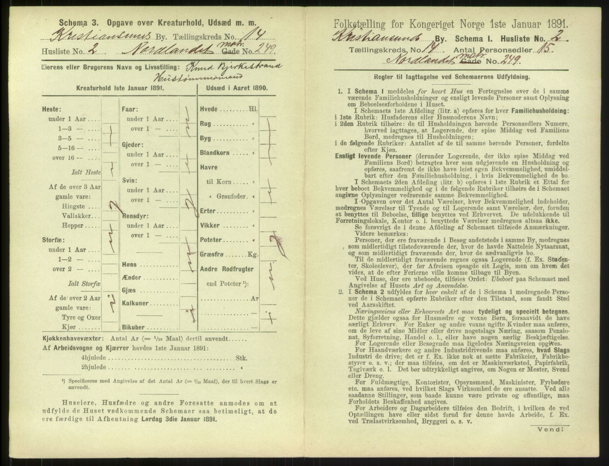 RA, 1891 census for 1503 Kristiansund, 1891, p. 1498