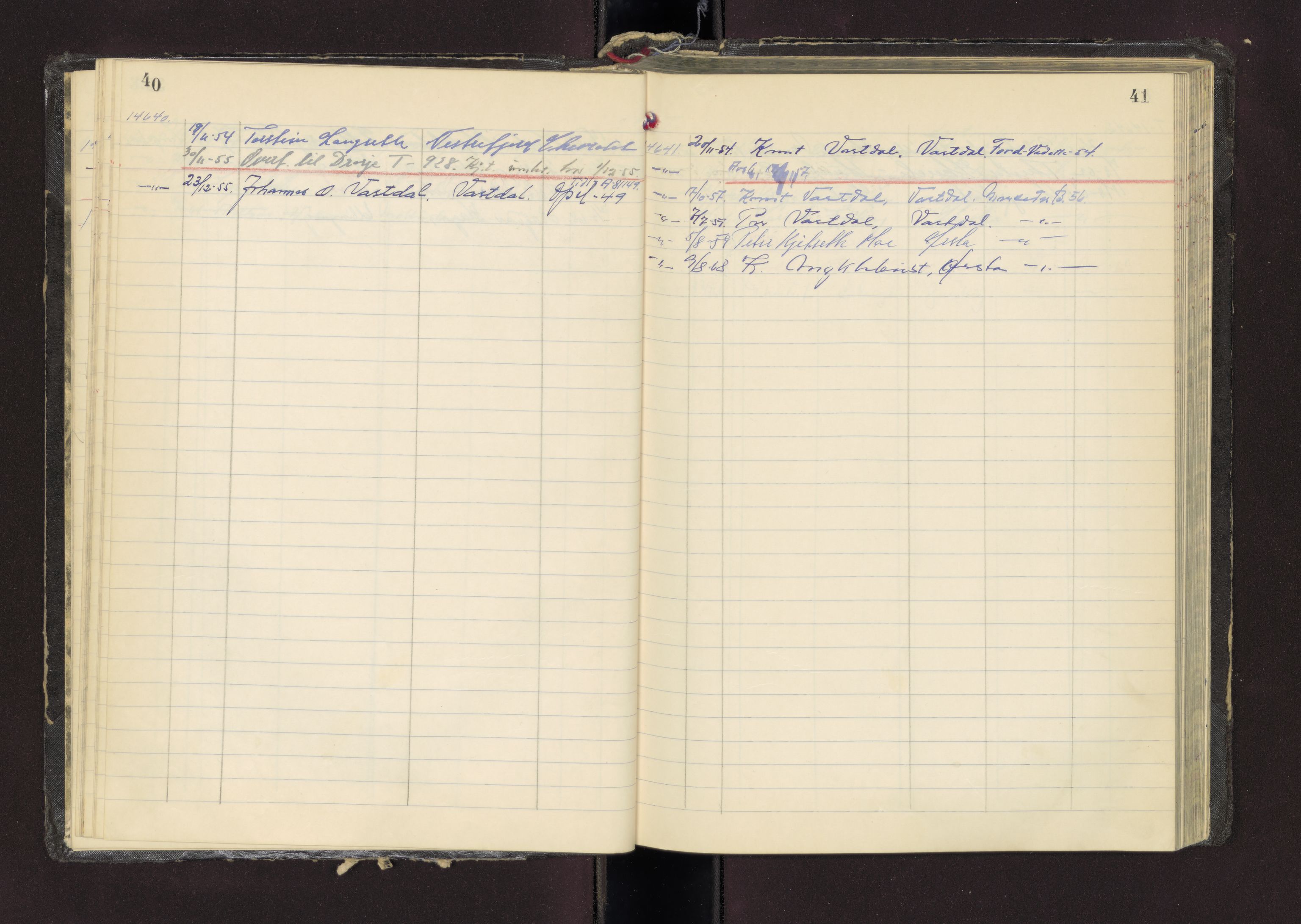 Møre og Romsdal vegkontor - Ålesund trafikkstasjon, AV/SAT-A-4099/F/Fc/L0013: Bilregister; T 14601 - T 14999, 1950-1970
