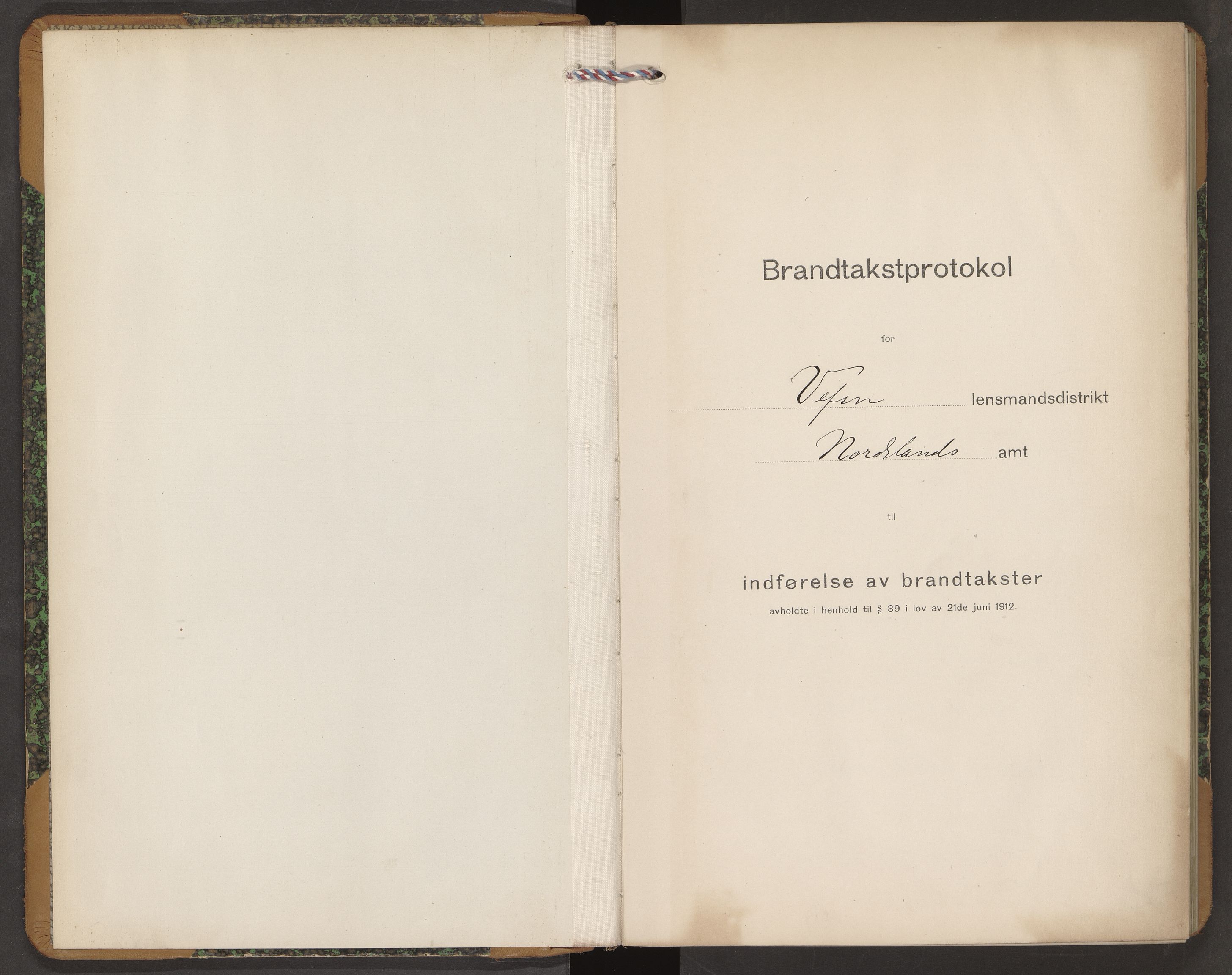 Norges Brannkasse Vefsn, AV/SAT-A-5573/Fb/L0007: Branntakstprotokoll, 1918-1921