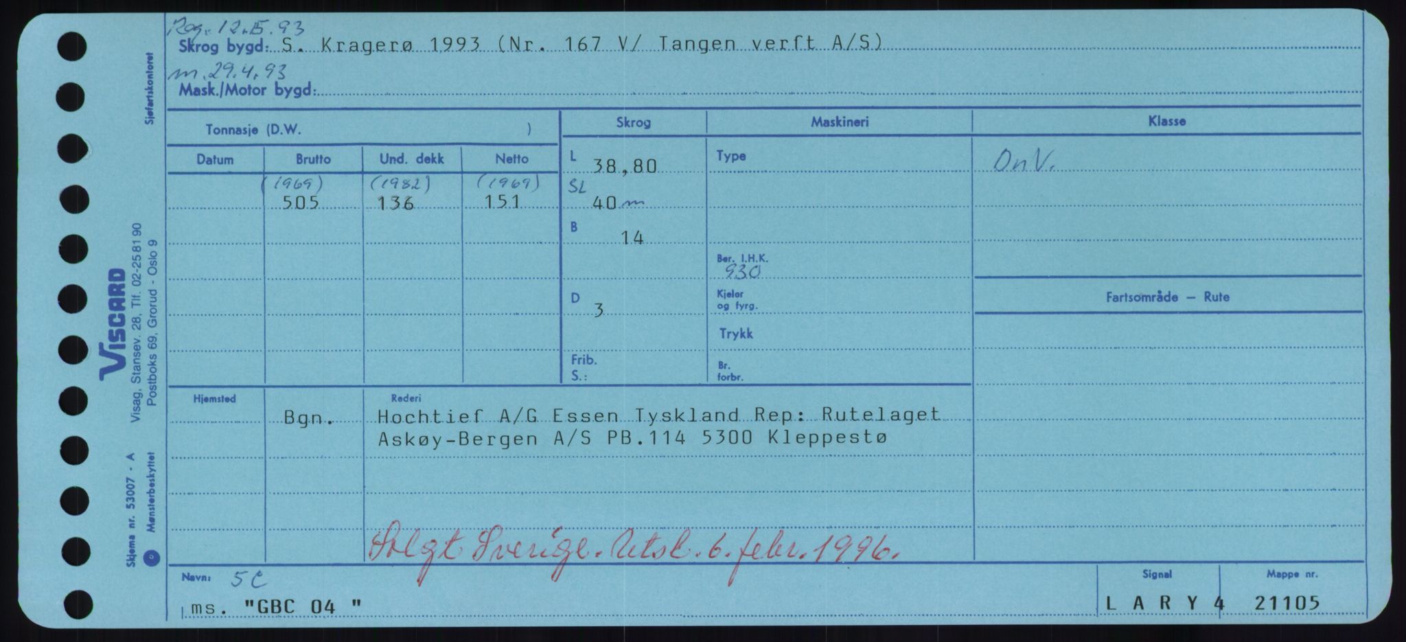 Sjøfartsdirektoratet med forløpere, Skipsmålingen, RA/S-1627/H/Hd/L0012: Fartøy, G-Glø, p. 7