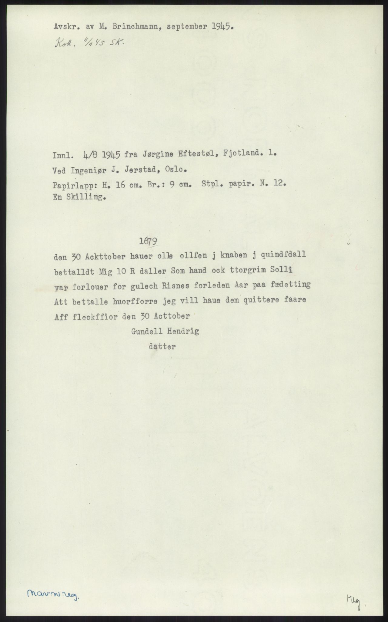 Samlinger til kildeutgivelse, Diplomavskriftsamlingen, AV/RA-EA-4053/H/Ha, p. 753