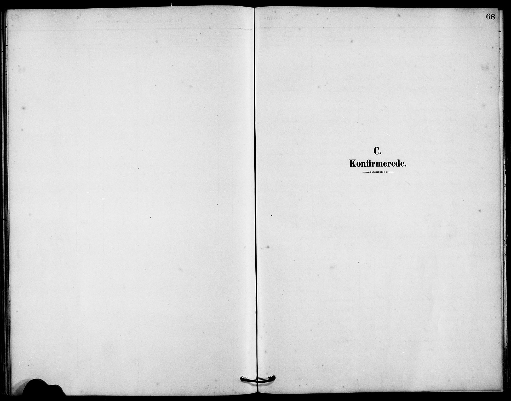 Haus sokneprestembete, SAB/A-75601/H/Hab: Parish register (copy) no. B 3, 1885-1899, p. 68