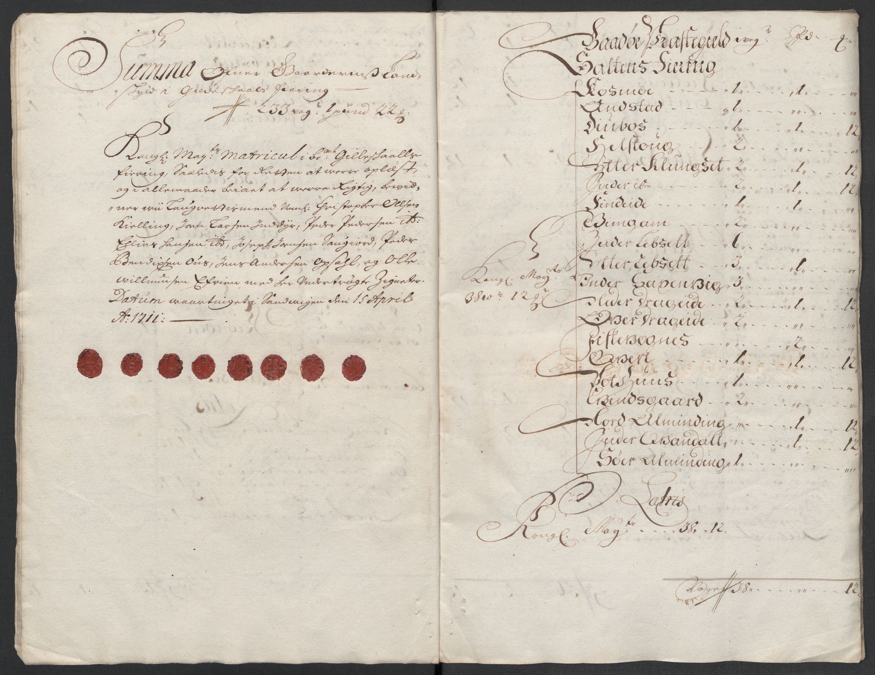 Rentekammeret inntil 1814, Reviderte regnskaper, Fogderegnskap, AV/RA-EA-4092/R66/L4582: Fogderegnskap Salten, 1711-1712, p. 28