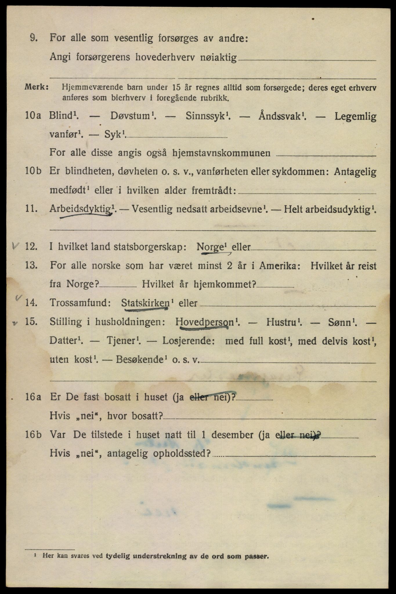 SAO, 1920 census for Kristiania, 1920, p. 364726