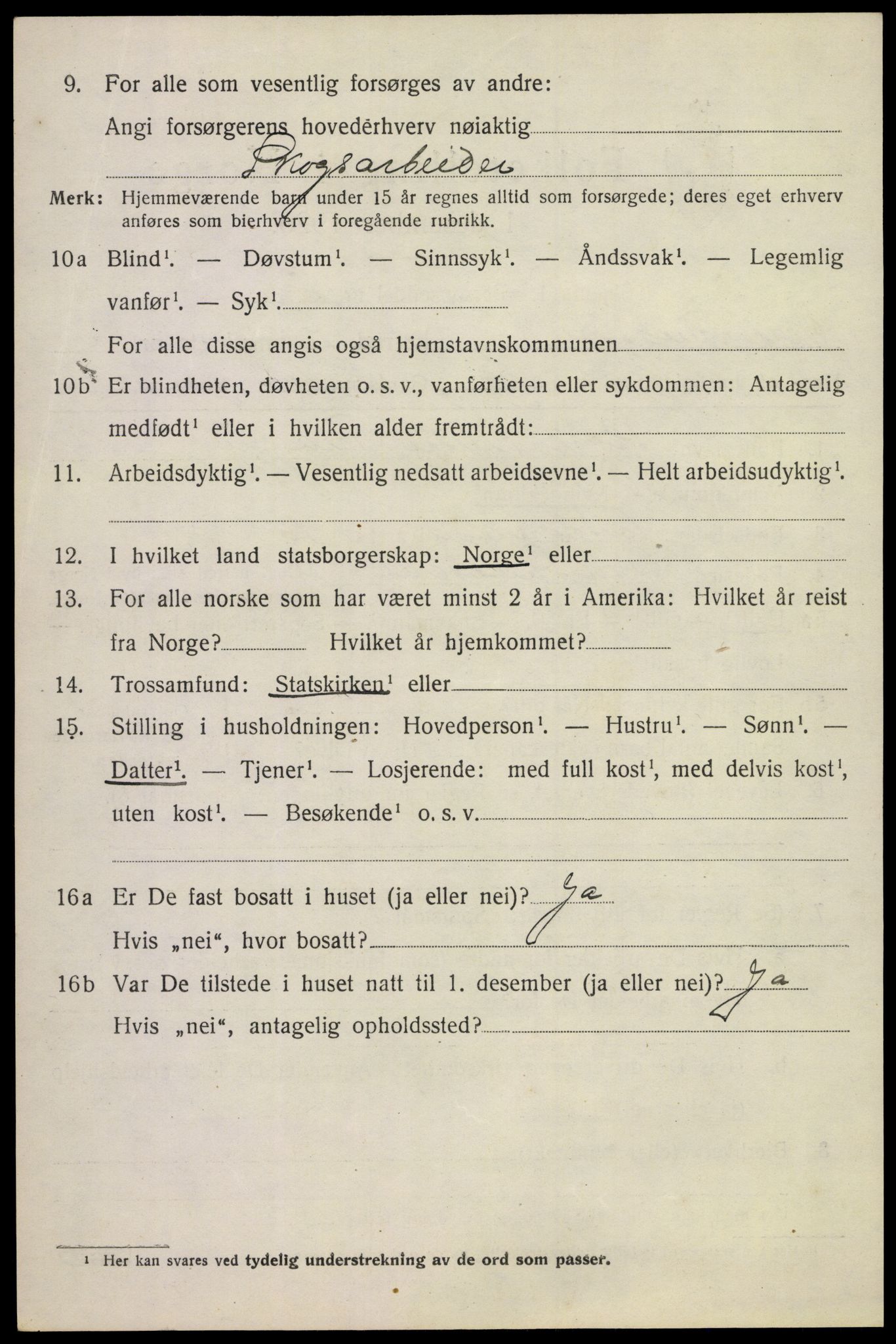 SAKO, 1920 census for Øvre Sandsvær, 1920, p. 3173