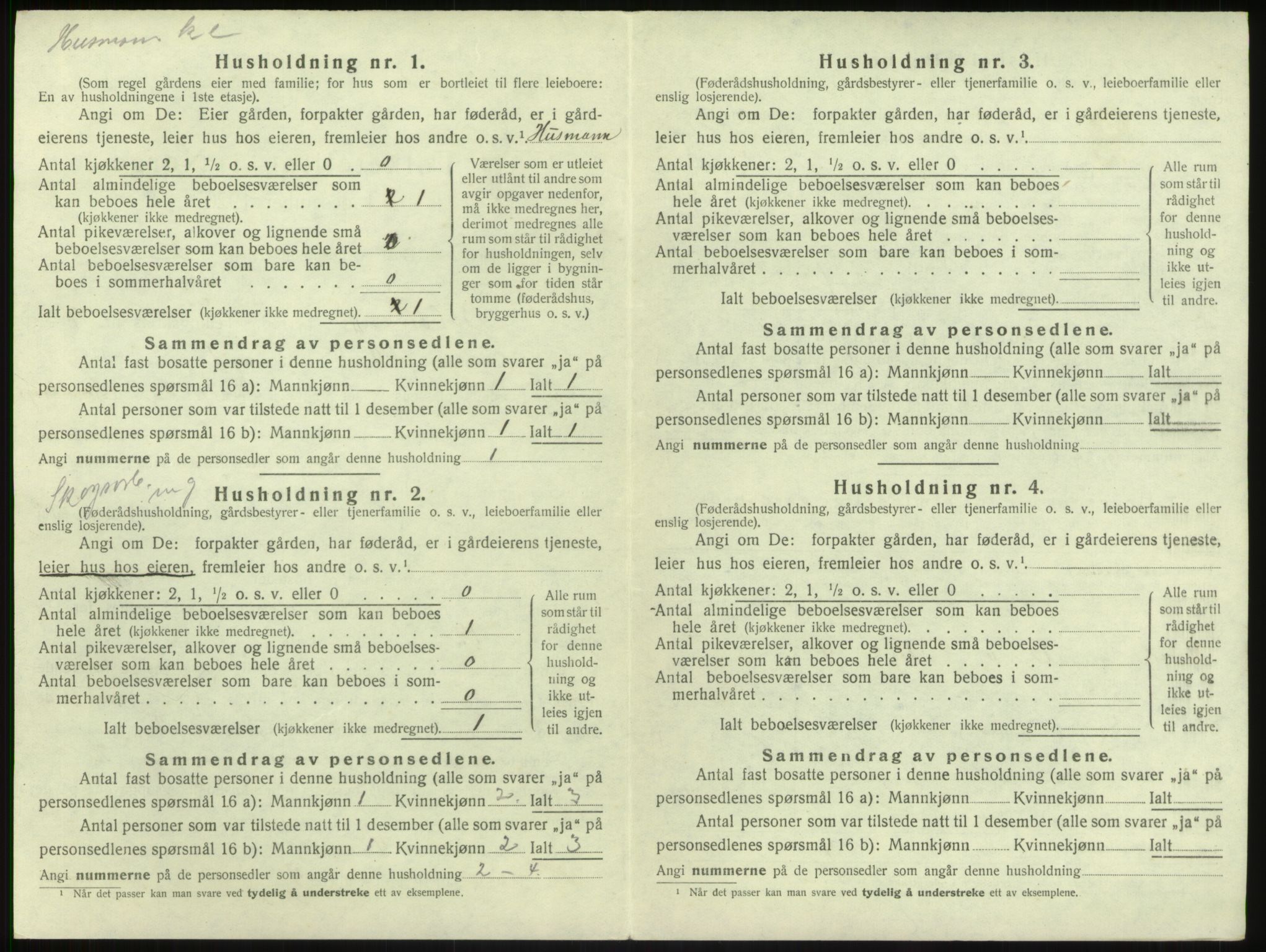 SAB, 1920 census for Balestrand, 1920, p. 568