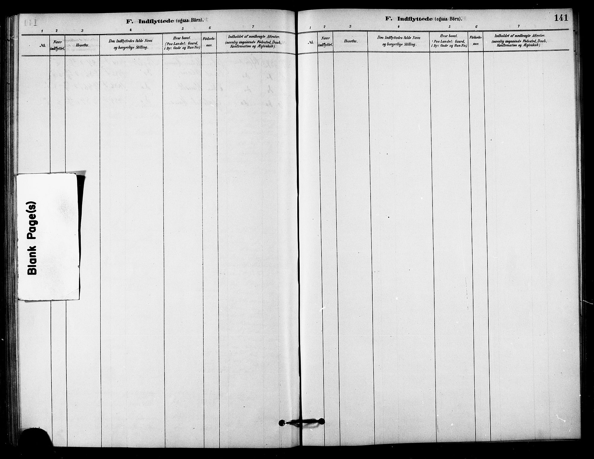 Ministerialprotokoller, klokkerbøker og fødselsregistre - Sør-Trøndelag, AV/SAT-A-1456/656/L0692: Parish register (official) no. 656A01, 1879-1893, p. 141