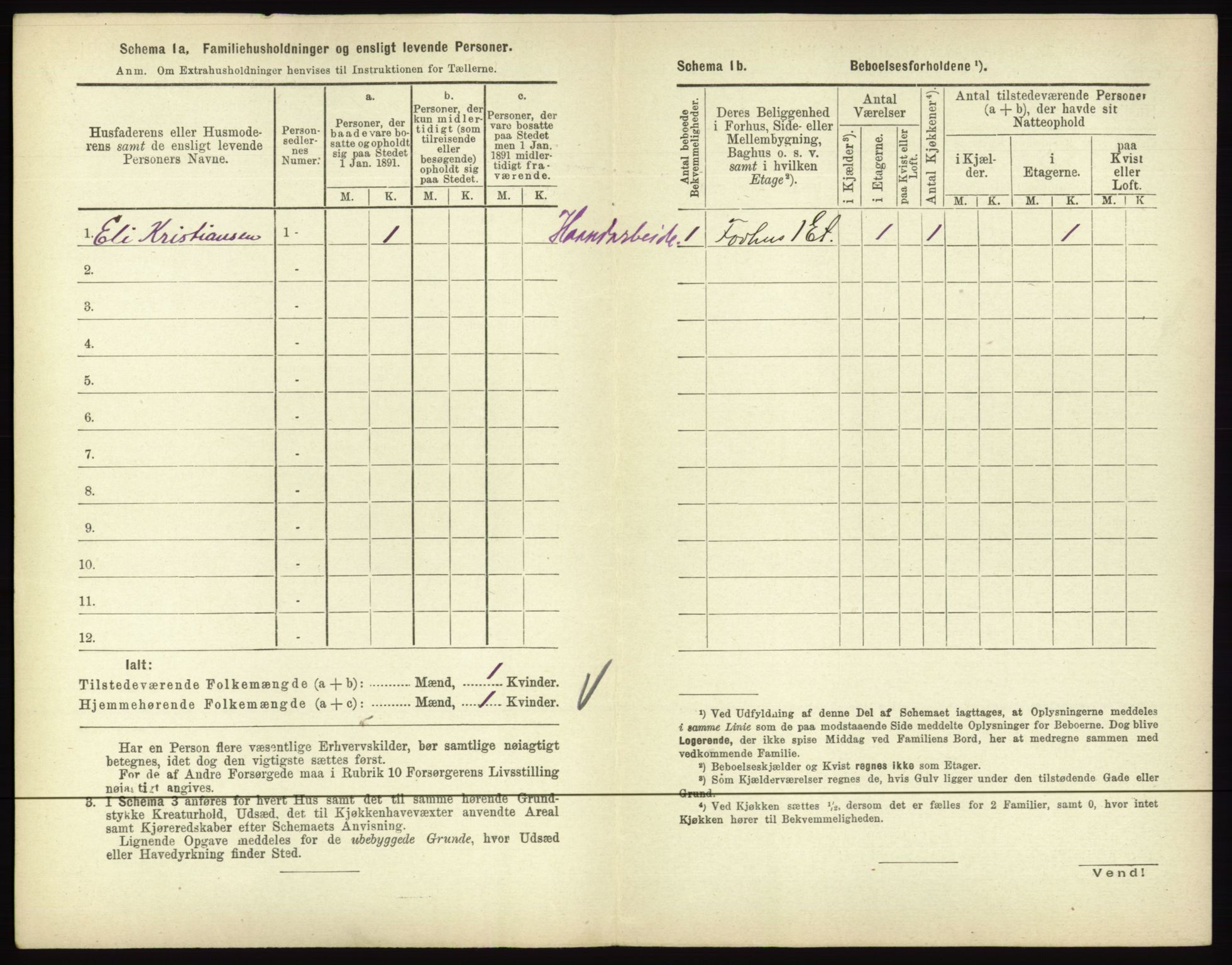 RA, 1891 census for 0601 Hønefoss, 1891, p. 362