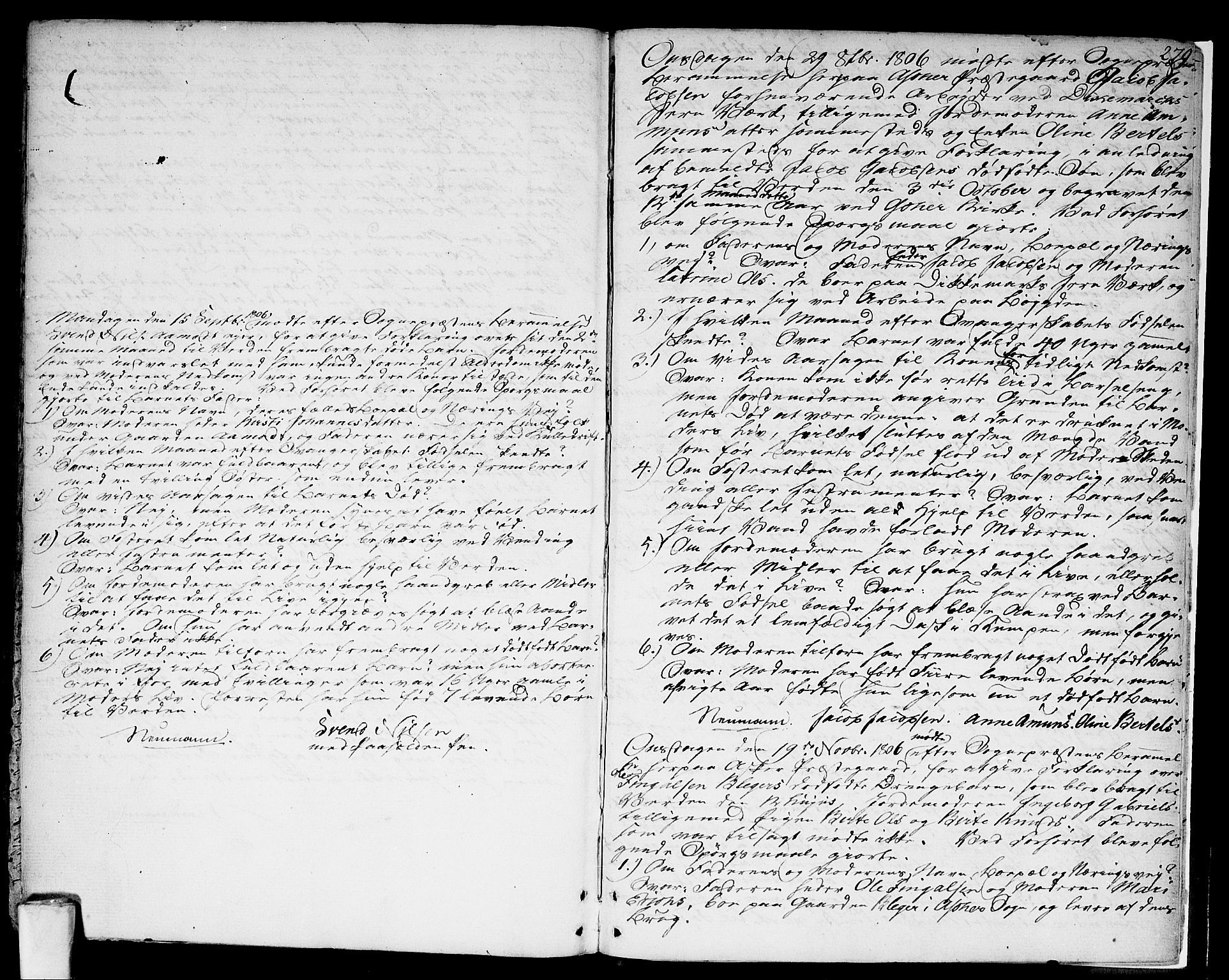 Asker prestekontor Kirkebøker, SAO/A-10256a/F/Fa/L0003: Parish register (official) no. I 3, 1767-1807, p. 279