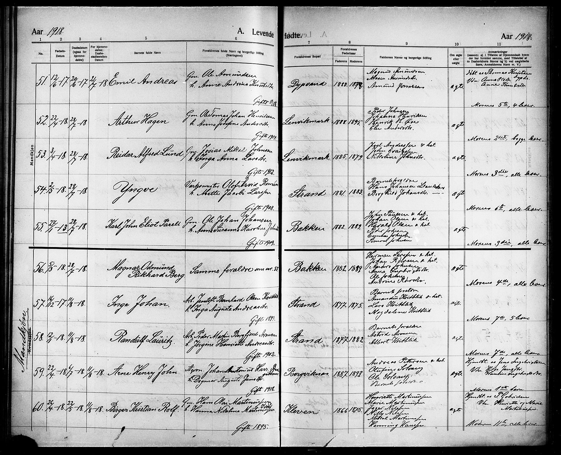 Ministerialprotokoller, klokkerbøker og fødselsregistre - Nordland, AV/SAT-A-1459/863/L0916: Parish register (copy) no. 863C06, 1907-1921