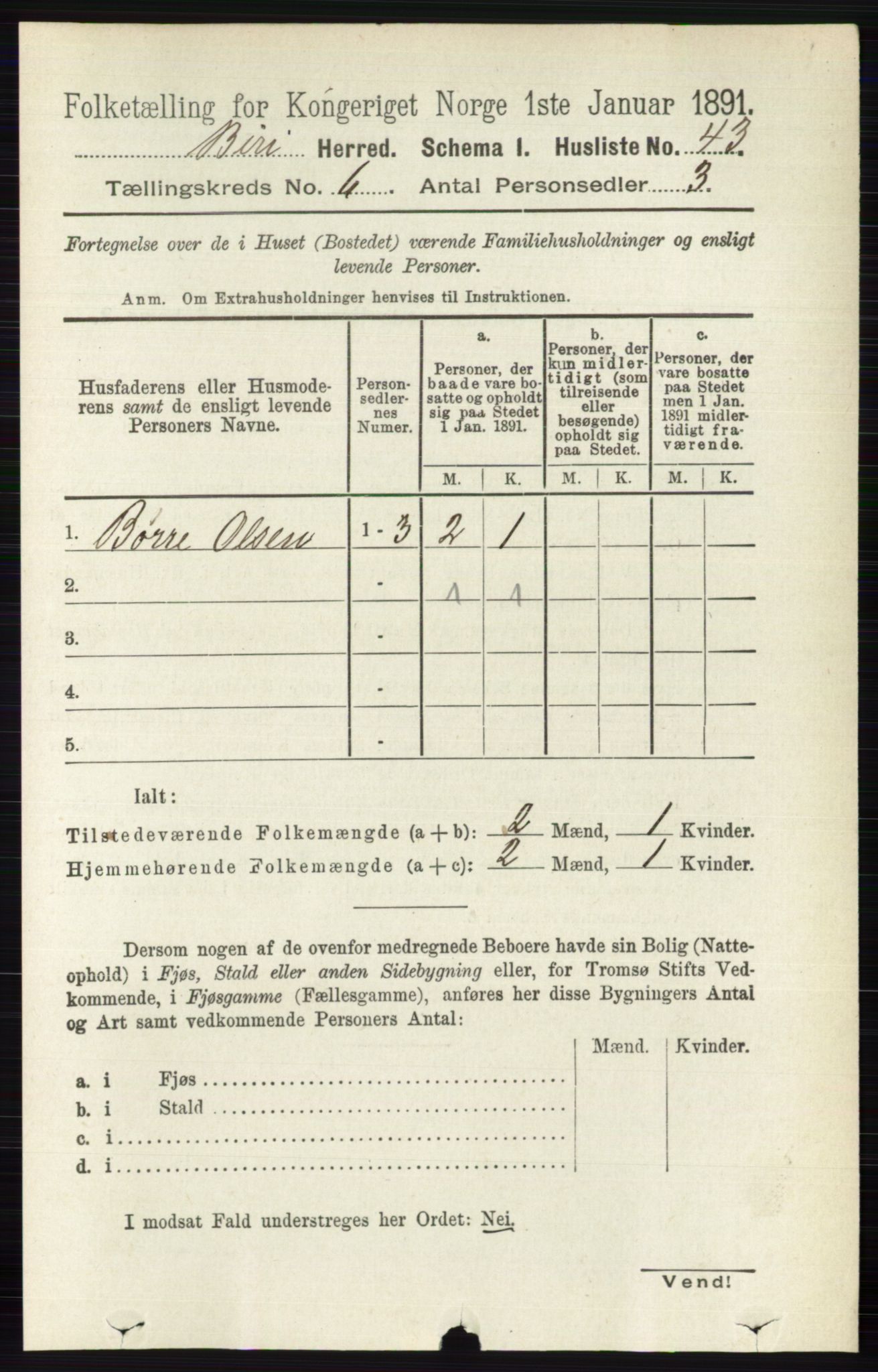 RA, 1891 census for 0525 Biri, 1891, p. 2128