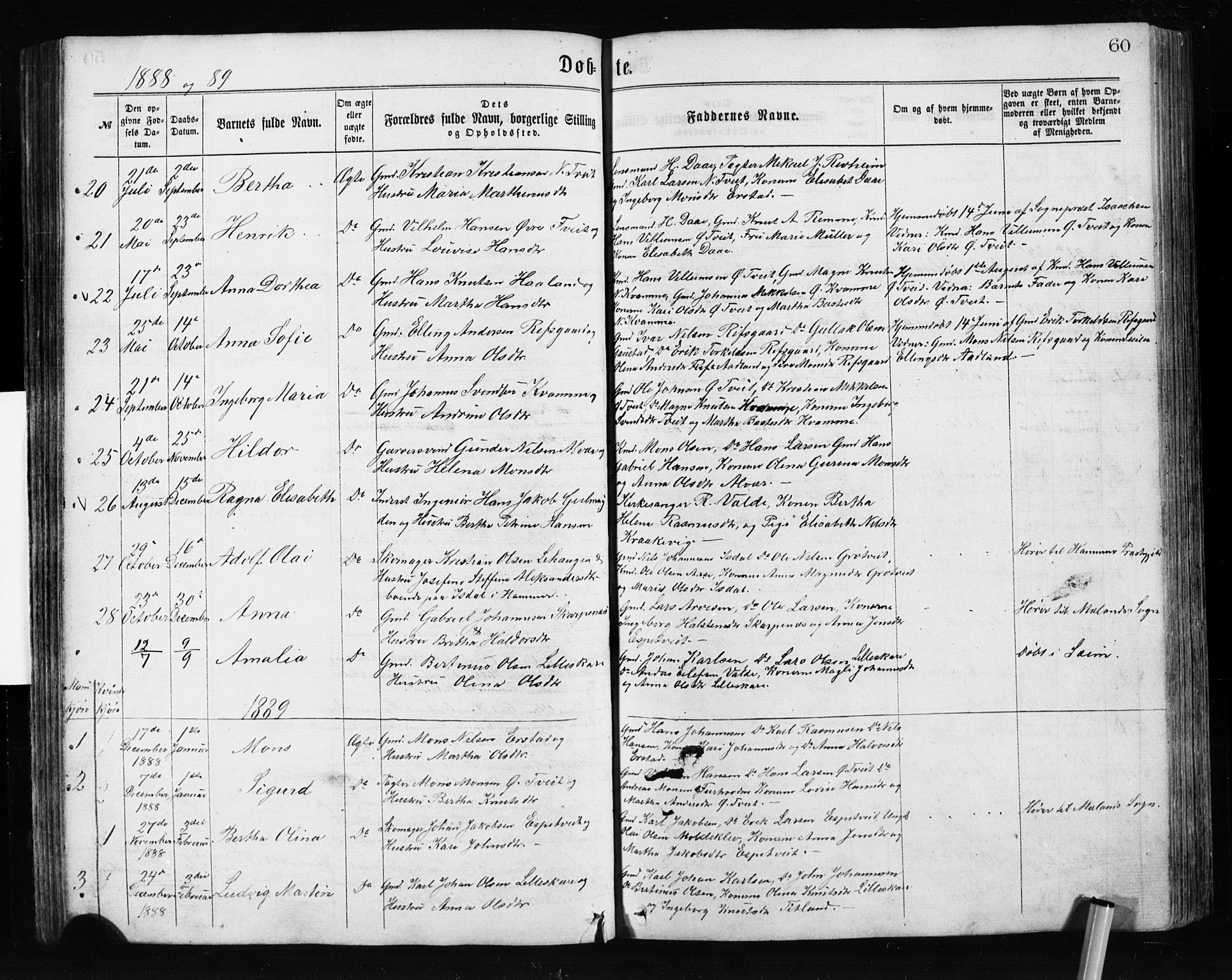 Alversund Sokneprestembete, SAB/A-73901/H/Ha/Hab: Parish register (copy) no. A 2, 1864-1905, p. 60