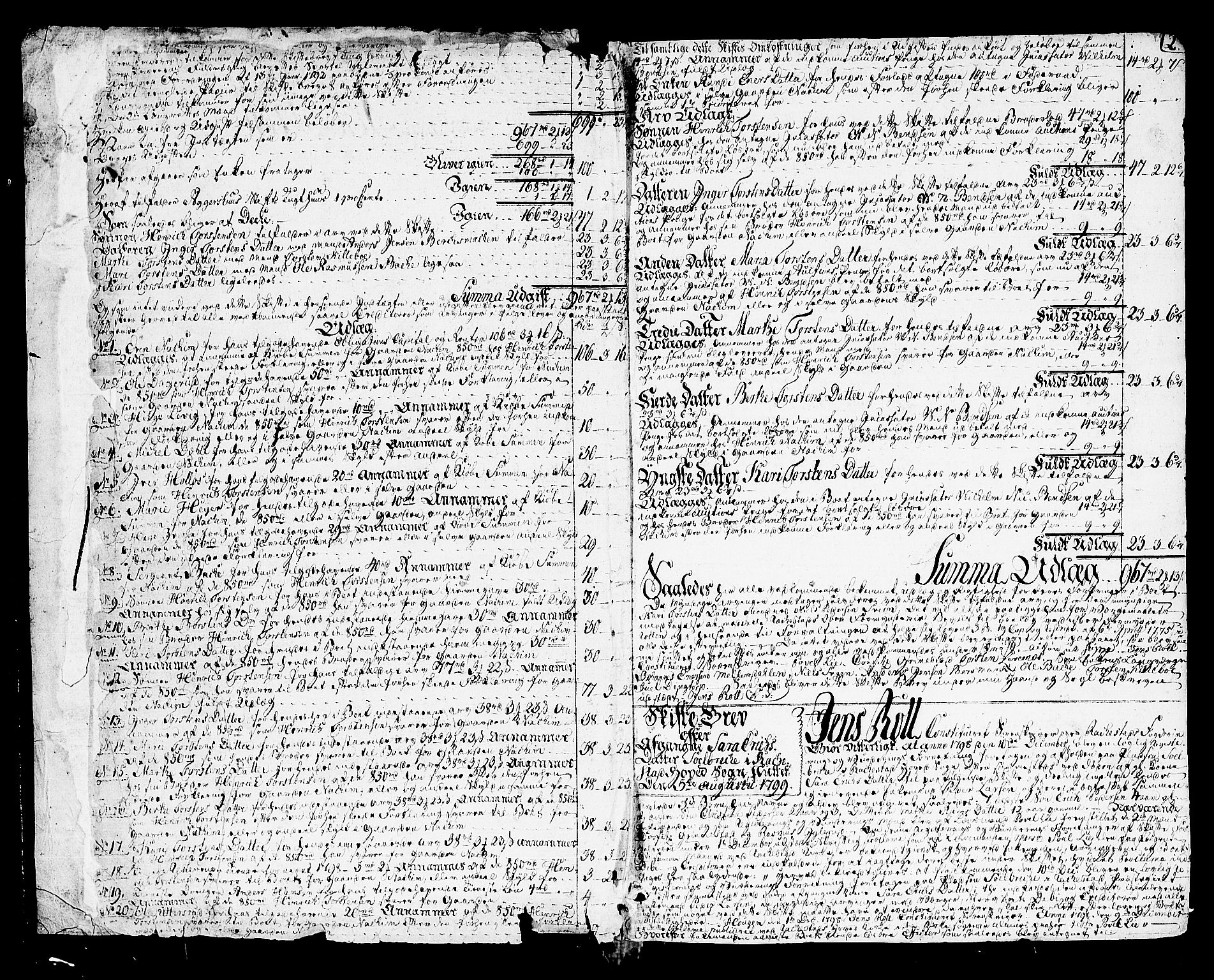 Rakkestad sorenskriveri, SAO/A-10686/H/Hb/L0006: Skifteprotokoller, 1799-1807, p. 1b-2a