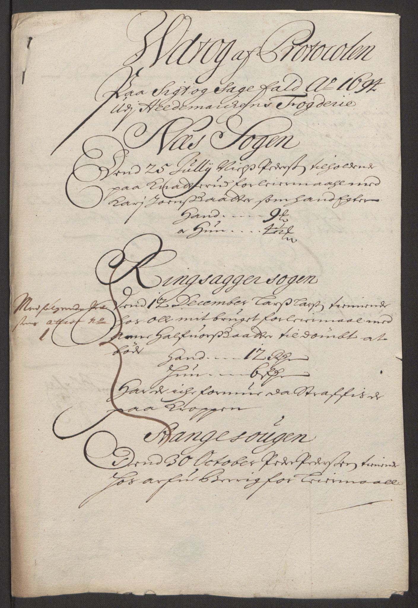 Rentekammeret inntil 1814, Reviderte regnskaper, Fogderegnskap, AV/RA-EA-4092/R16/L1035: Fogderegnskap Hedmark, 1694, p. 71