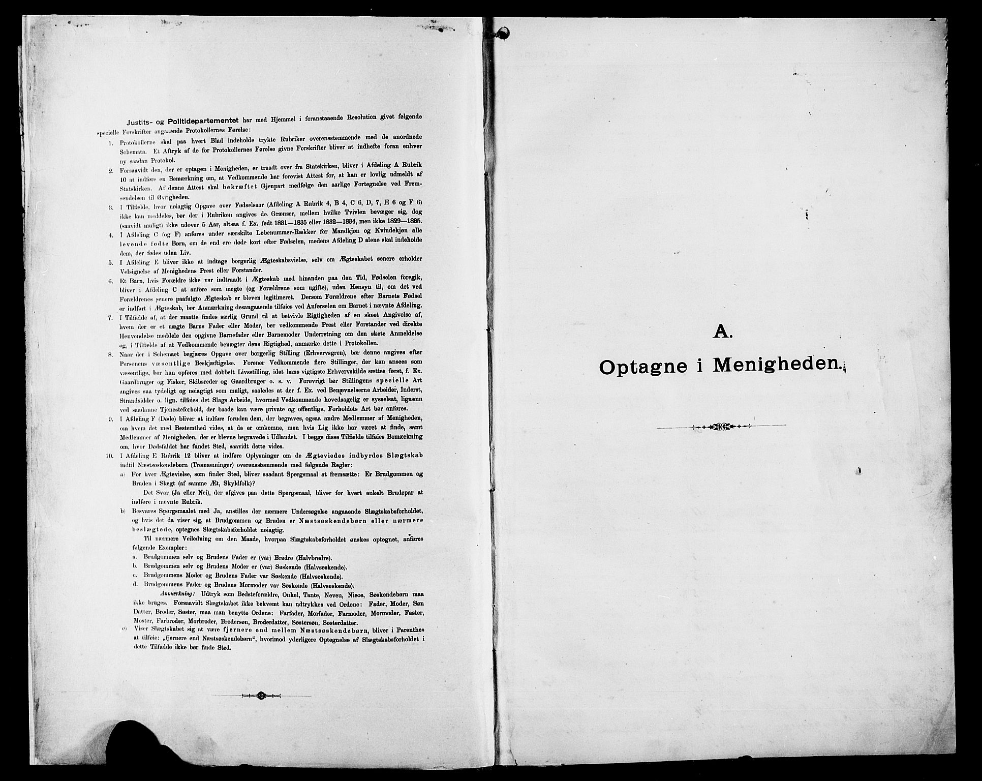 Pa 0160 - Vennenes Samfunn, Stavanger, SAST/A-100269/F/Fb/L0001: Dissenter register no. 1, 1860-1897, p. 1