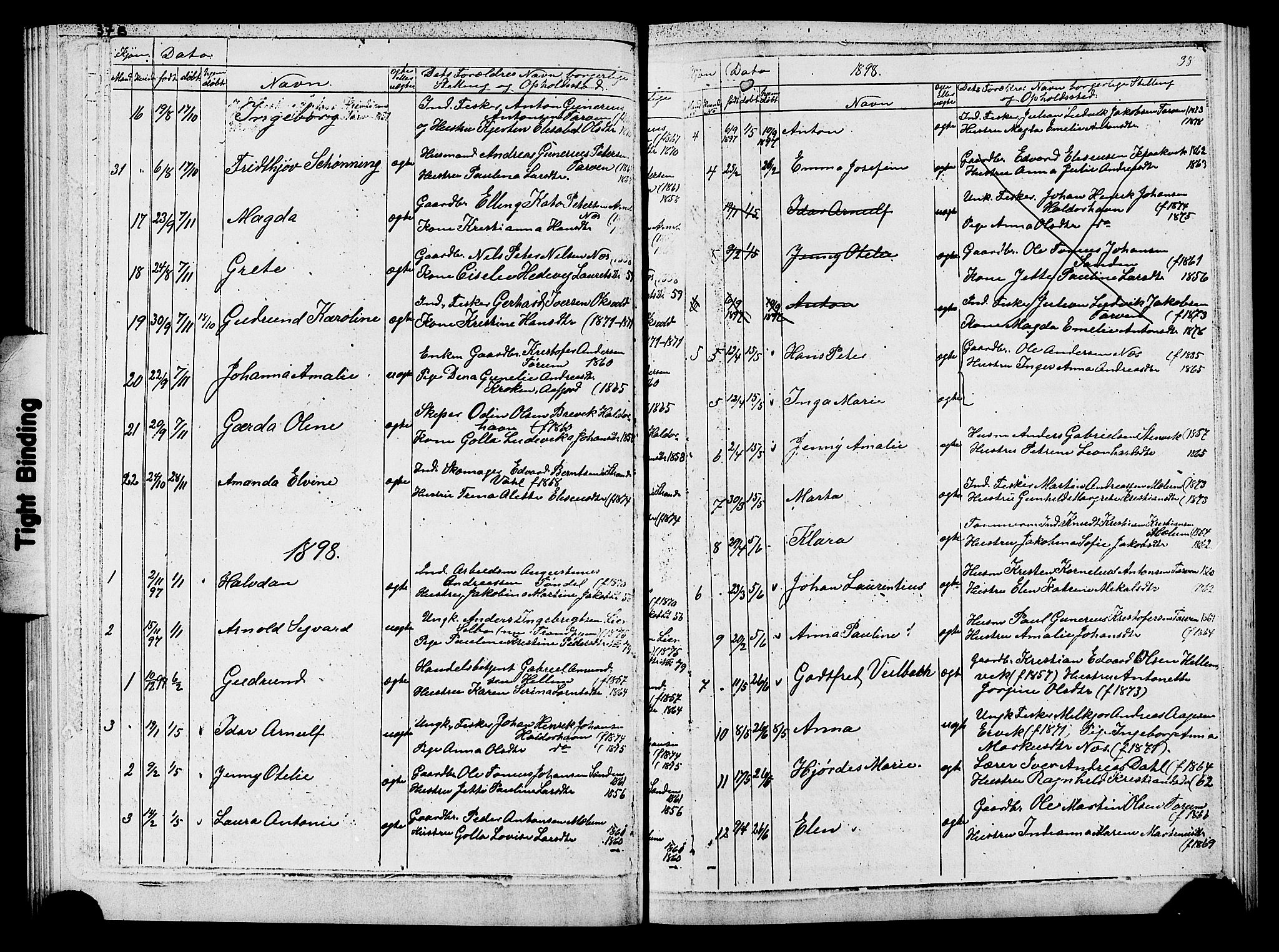 Ministerialprotokoller, klokkerbøker og fødselsregistre - Sør-Trøndelag, SAT/A-1456/652/L0653: Parish register (copy) no. 652C01, 1866-1910, p. 38