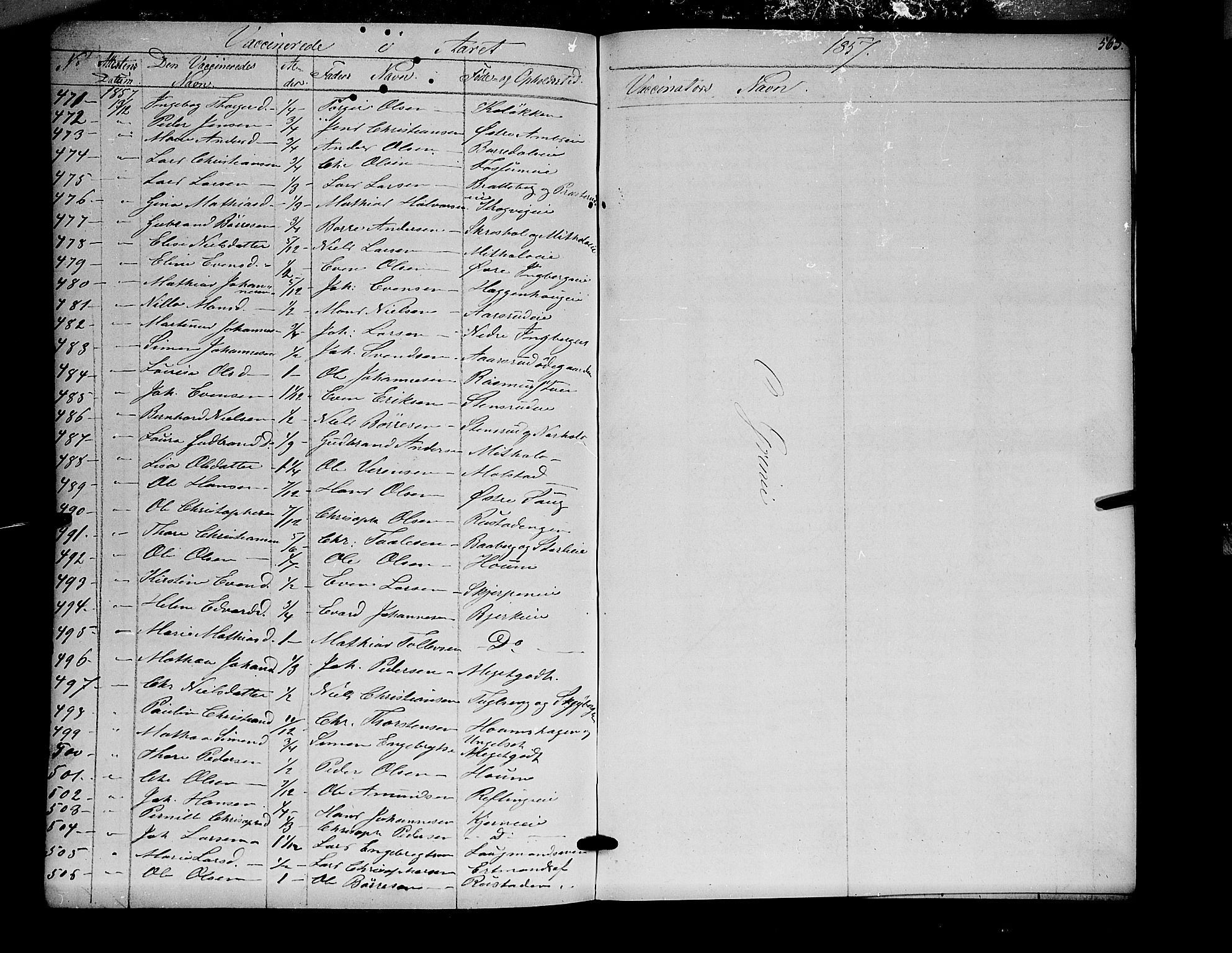 Ringsaker prestekontor, AV/SAH-PREST-014/K/Ka/L0009: Parish register (official) no. 9, 1850-1860, p. 563