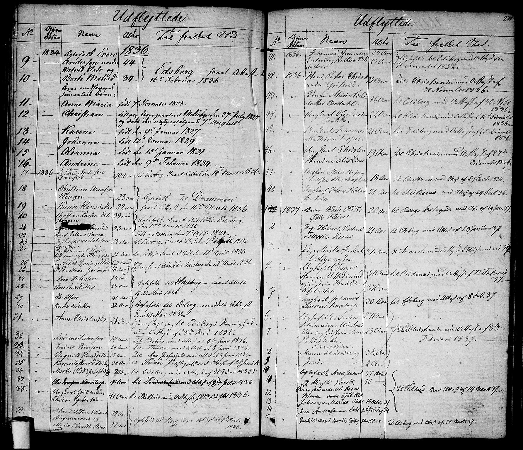Rakkestad prestekontor Kirkebøker, SAO/A-2008/F/Fa/L0007: Parish register (official) no. I 7, 1825-1841, p. 271